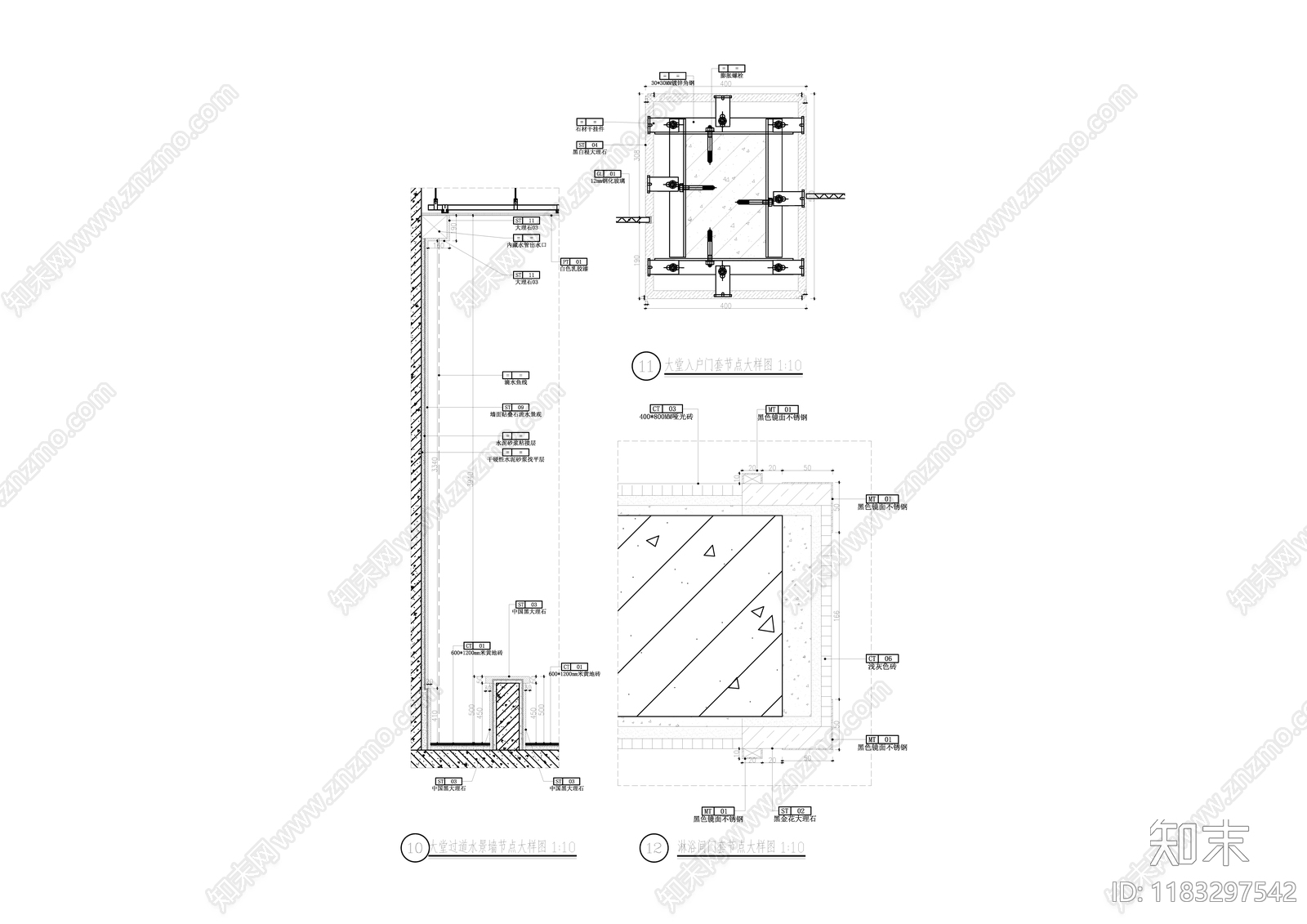 新中式中式家具节点详图cad施工图下载【ID:1183297542】