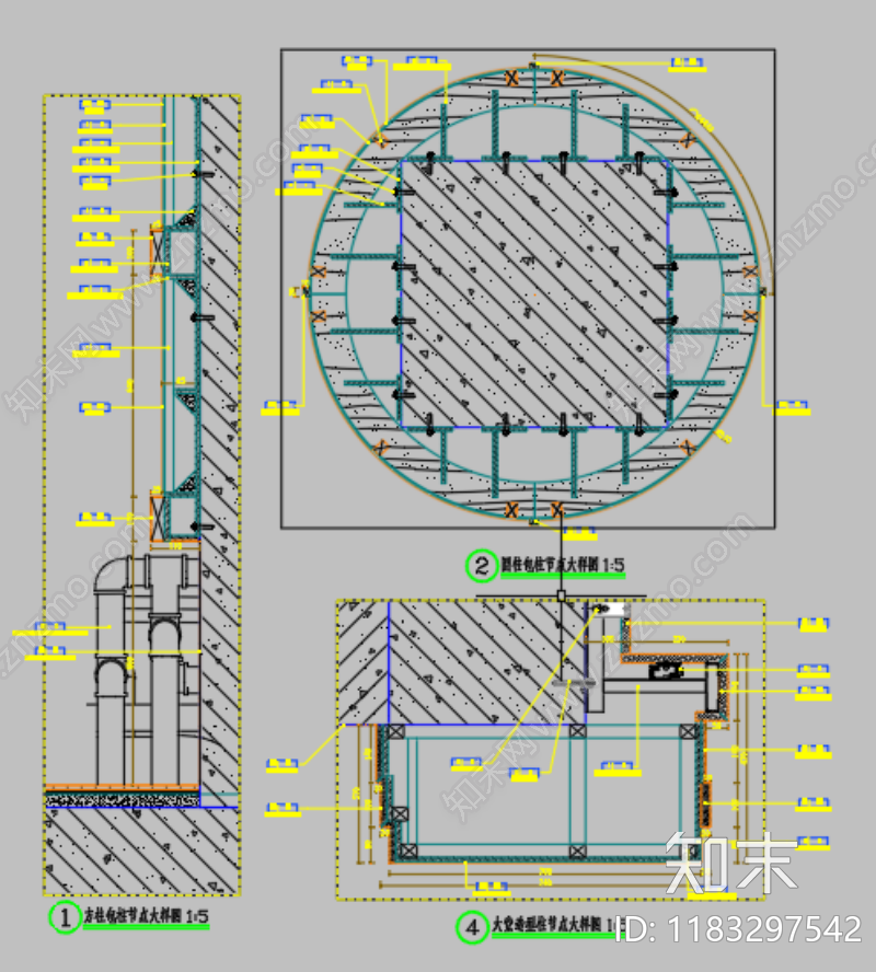 新中式中式家具节点详图cad施工图下载【ID:1183297542】