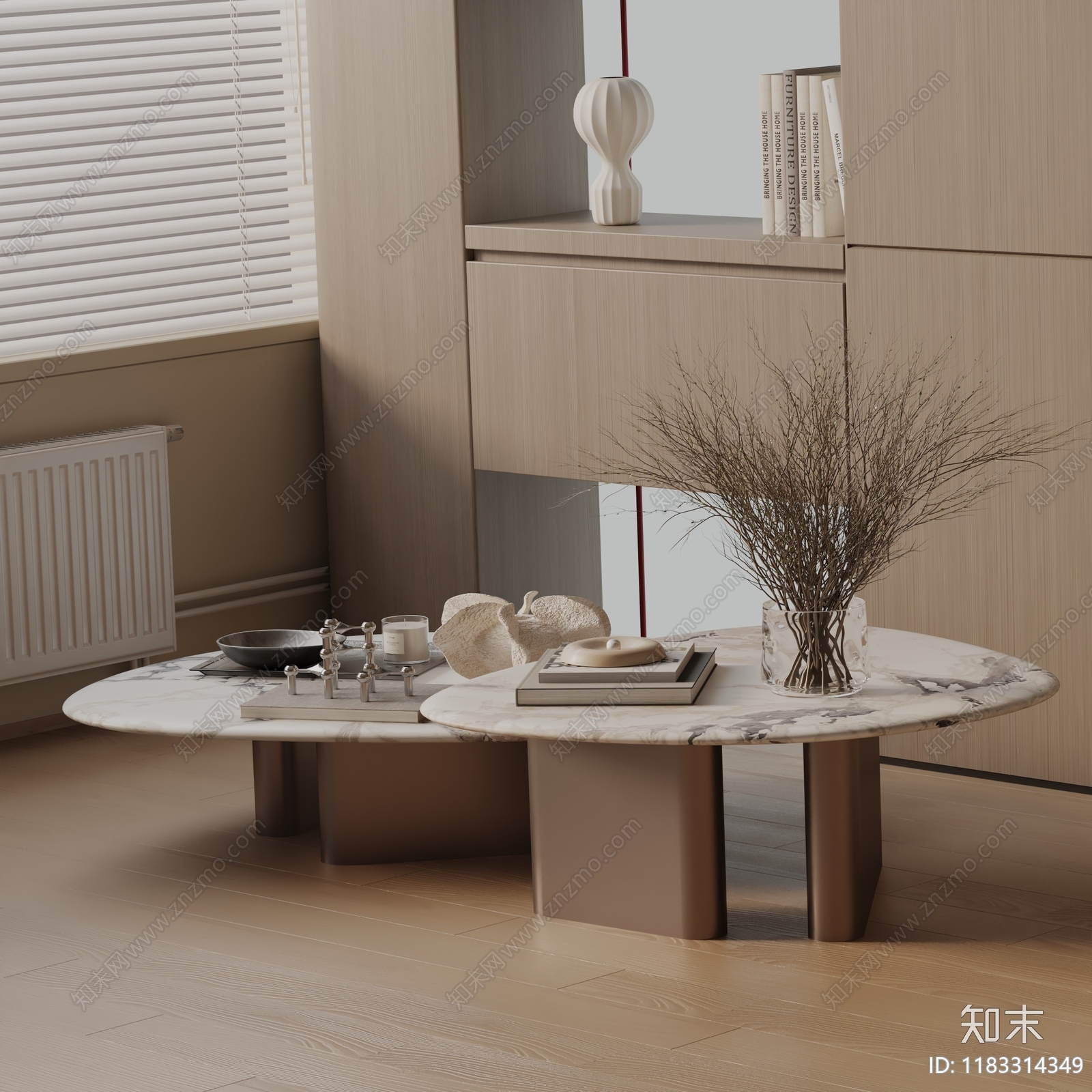 现代茶几3D模型下载【ID:1183314349】