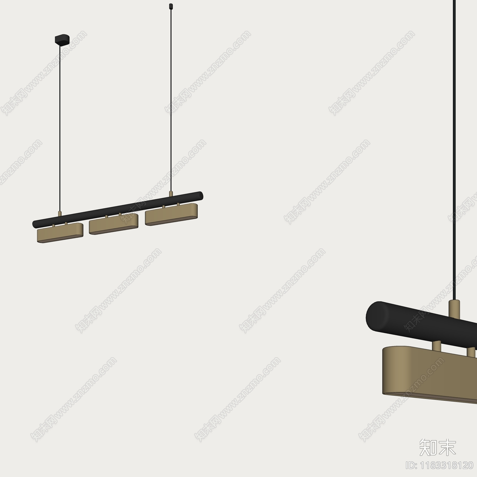 现代轻奢吊灯SU模型下载【ID:1183318120】