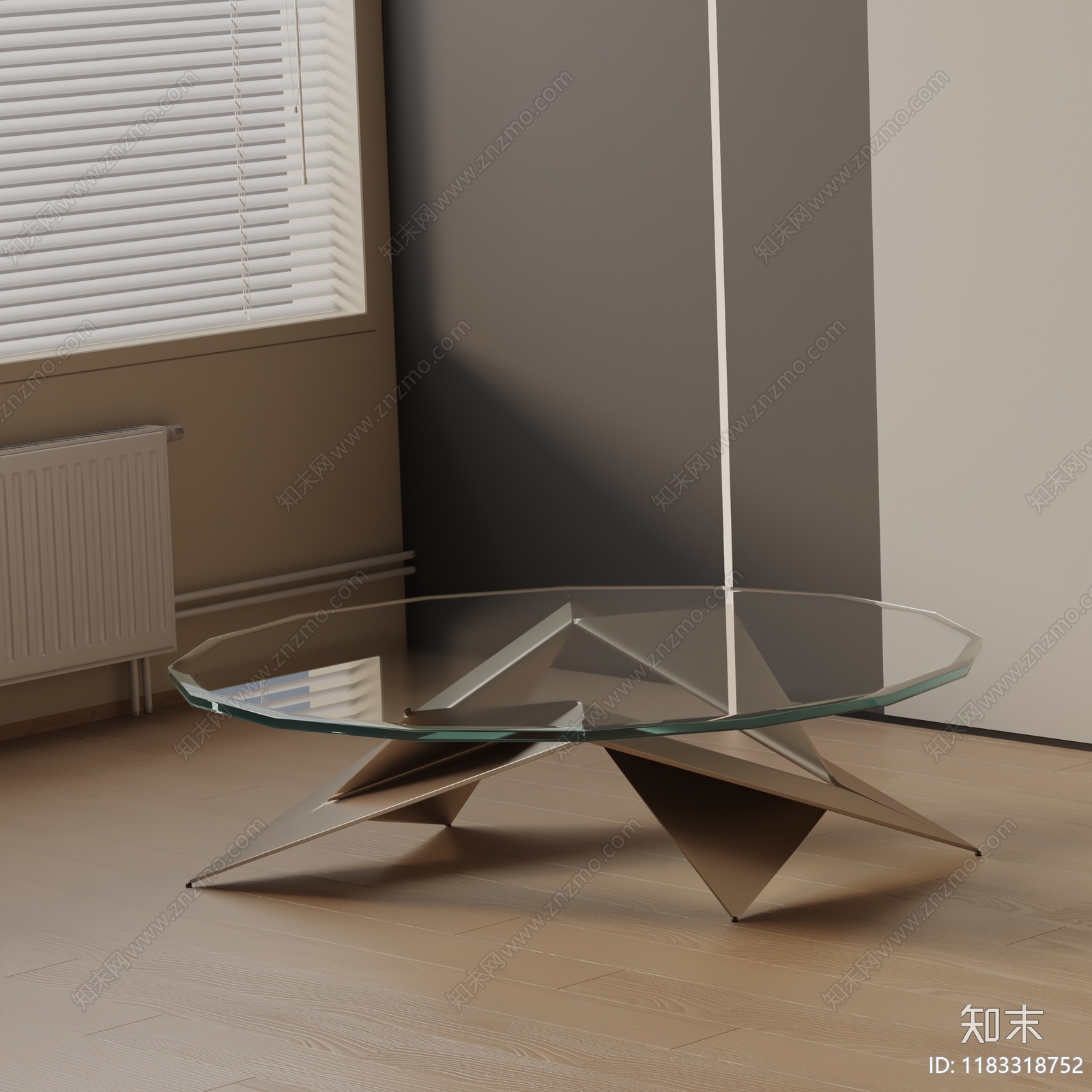 现代茶几3D模型下载【ID:1183318752】