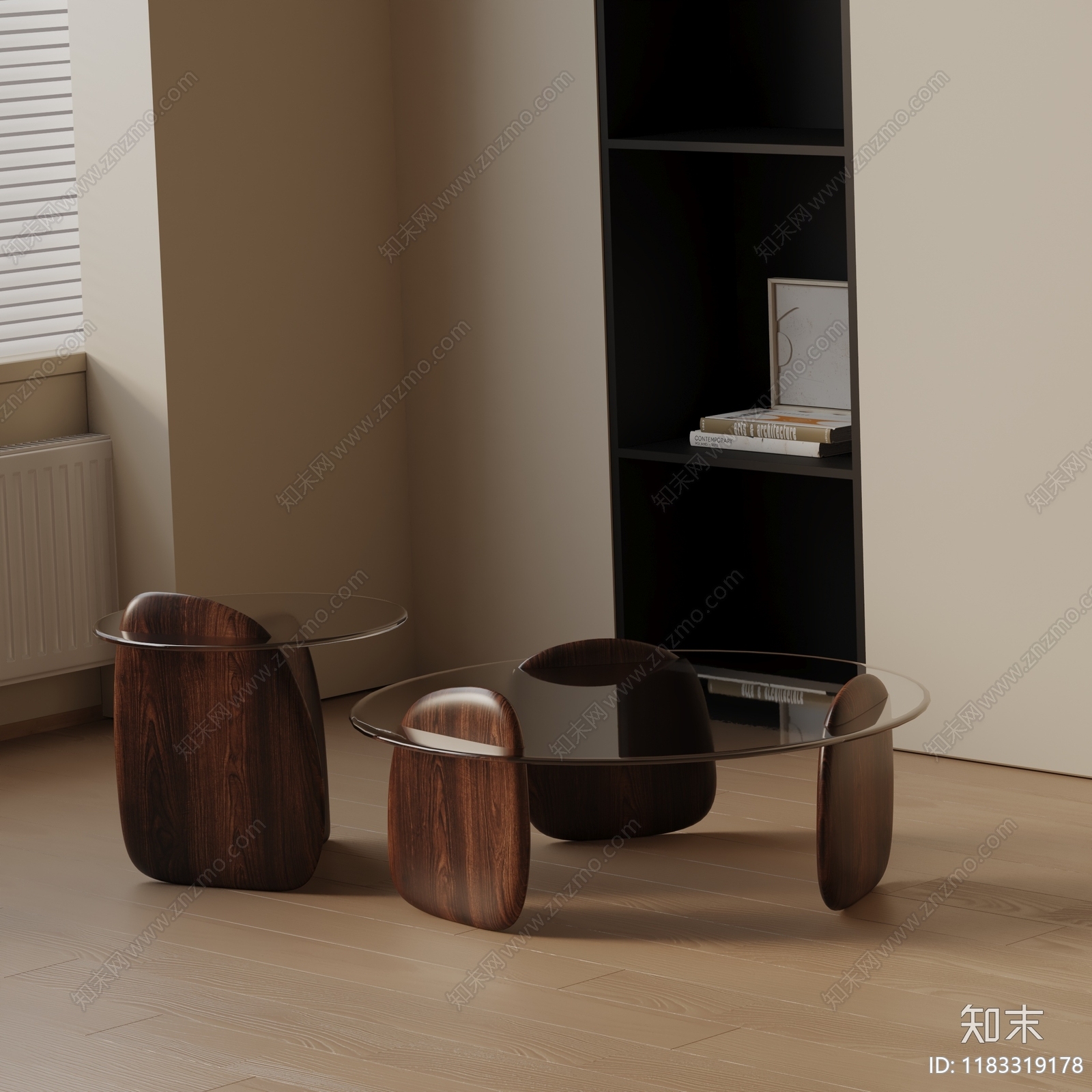 现代茶几3D模型下载【ID:1183319178】