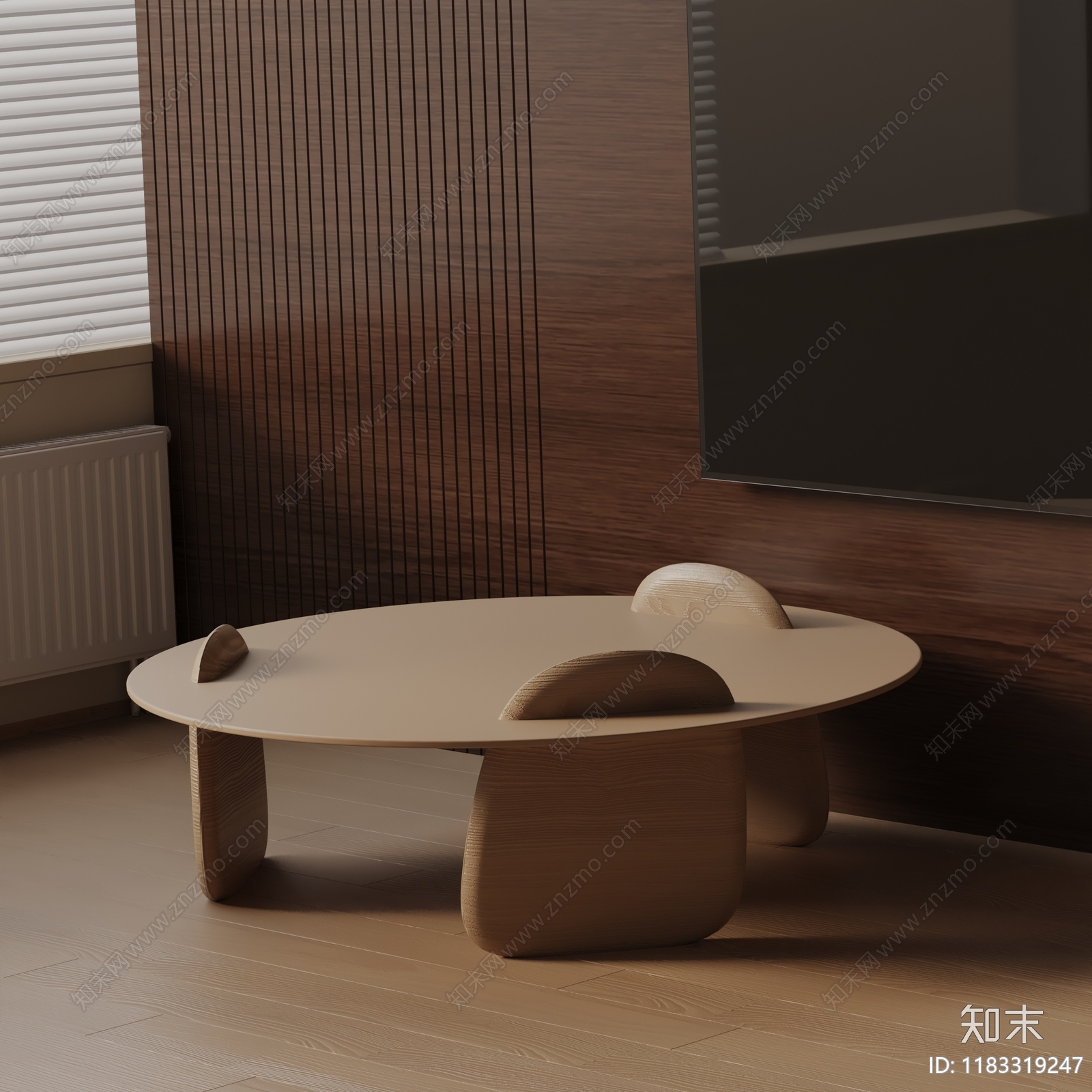 现代茶几3D模型下载【ID:1183319247】