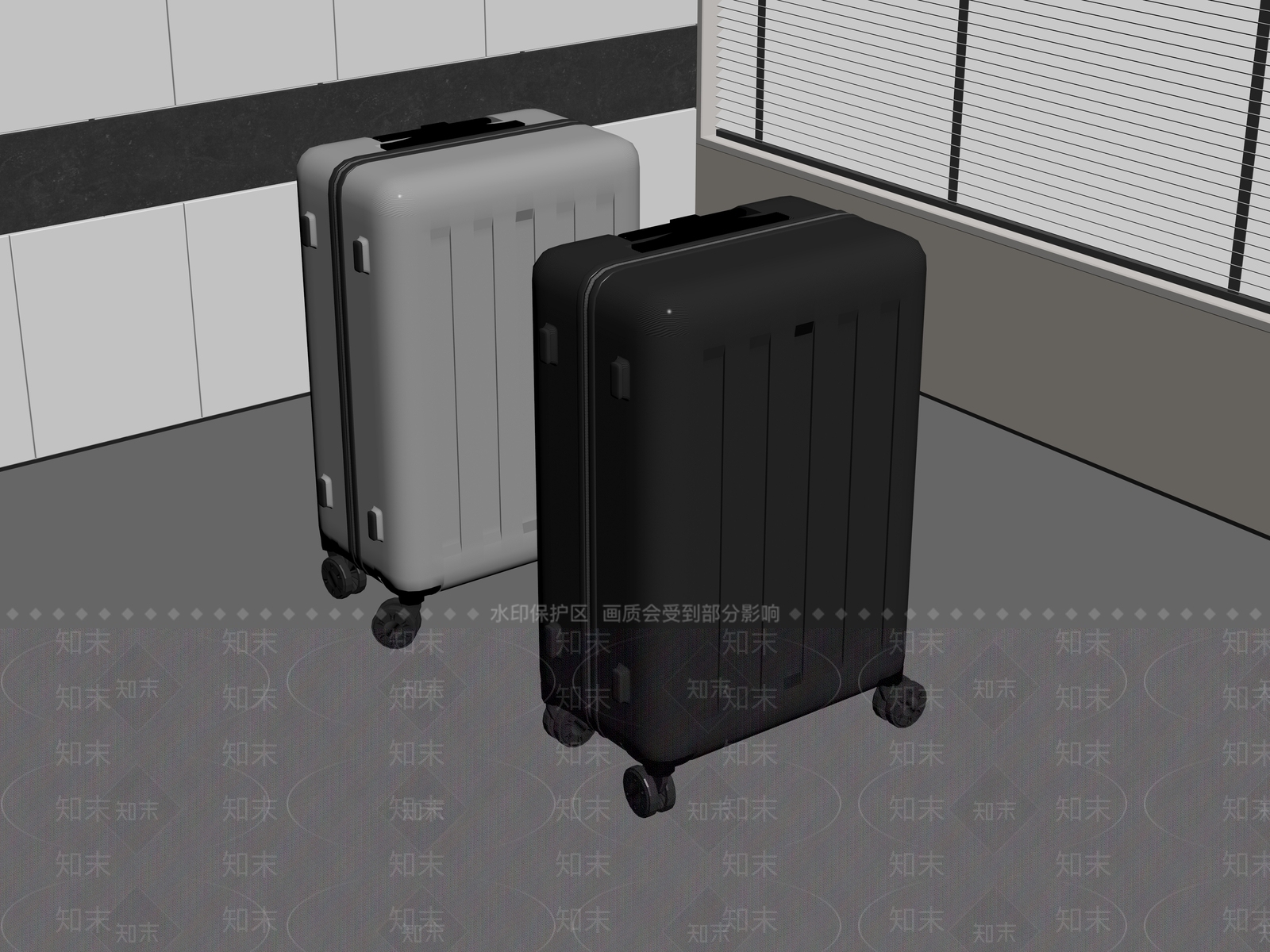行李箱SU模型下载【ID:1183335078】
