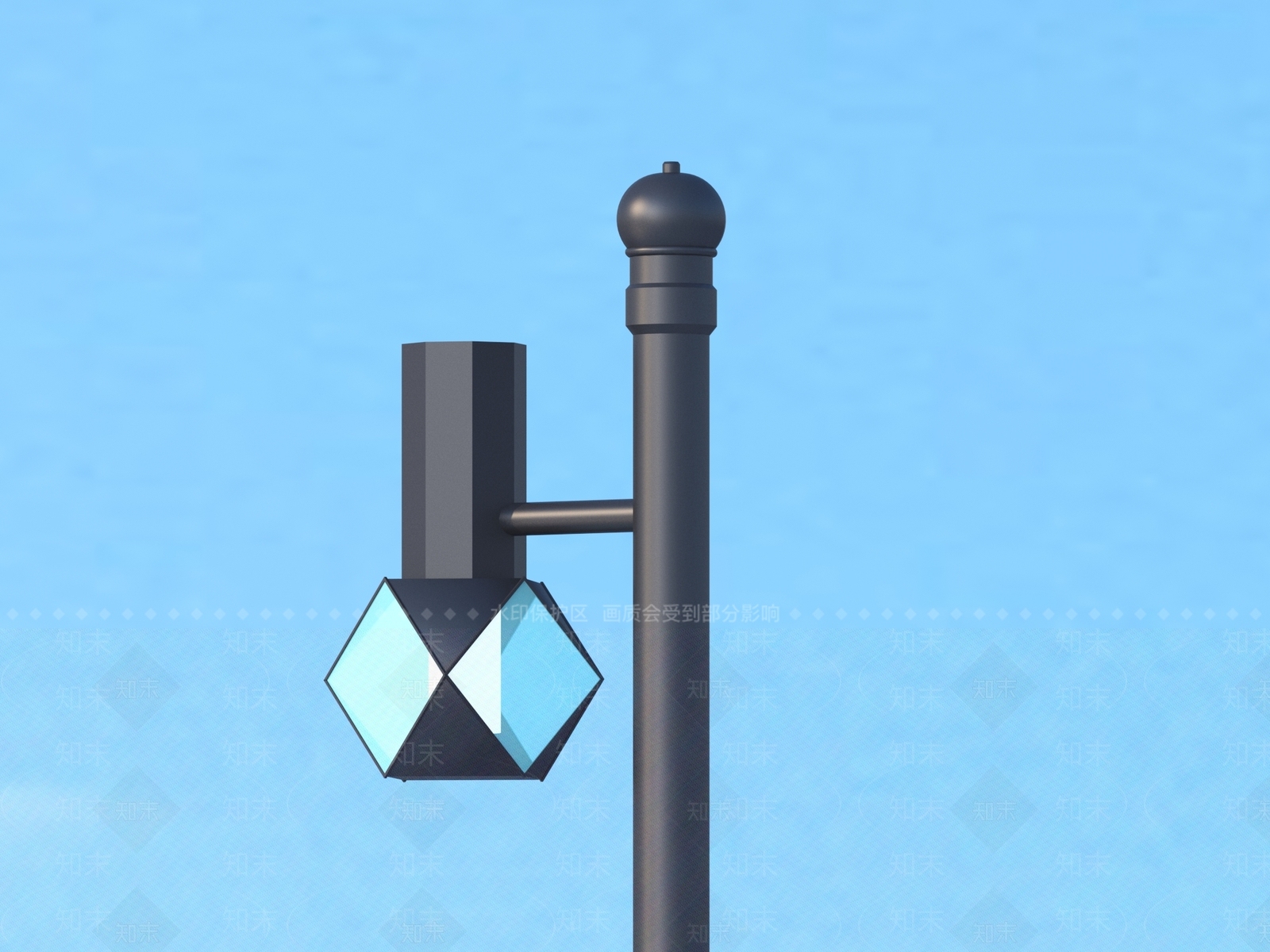 现代其他户外灯3D模型下载【ID:1183335636】