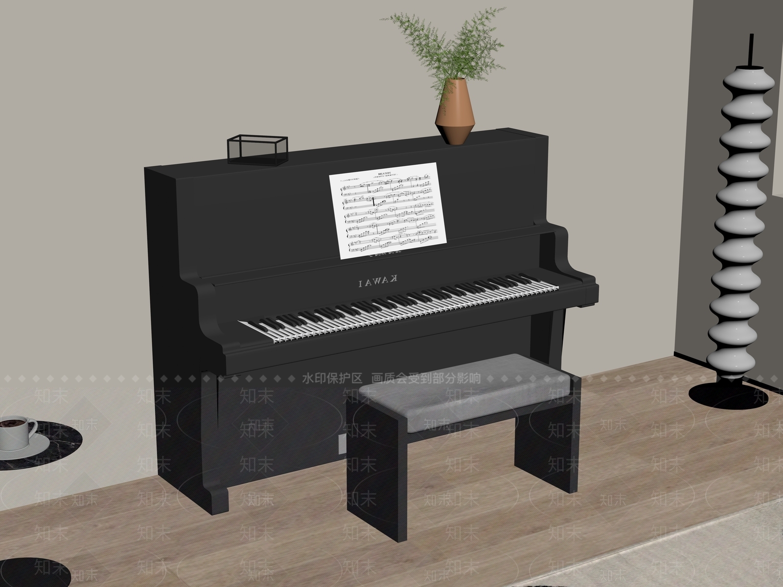 乐器SU模型下载【ID:1183338253】