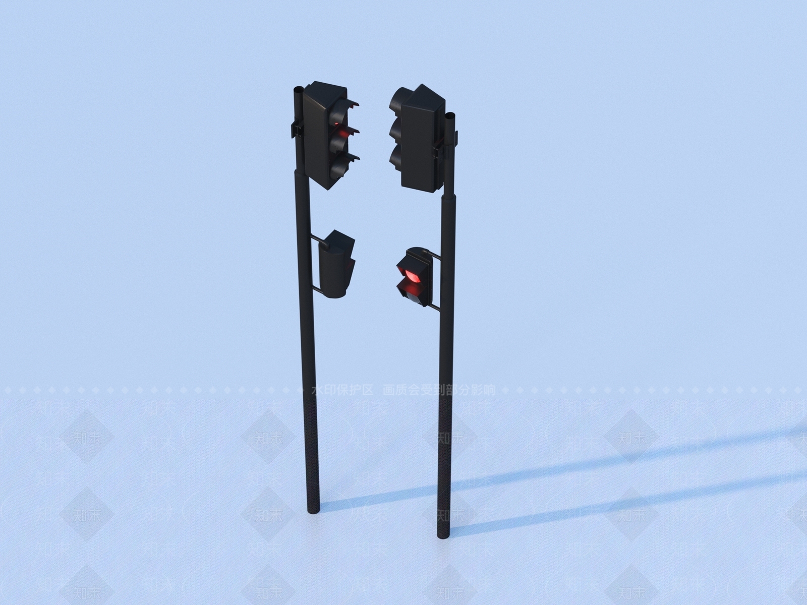 现代其他户外灯3D模型下载【ID:1183338651】