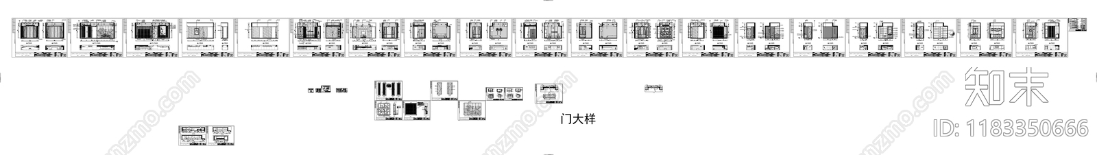 平层cad施工图下载【ID:1183350666】