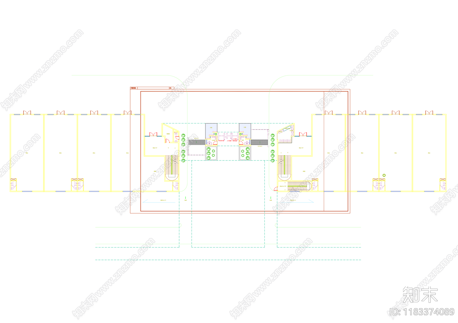 现代住宅楼建筑cad施工图下载【ID:1183374089】