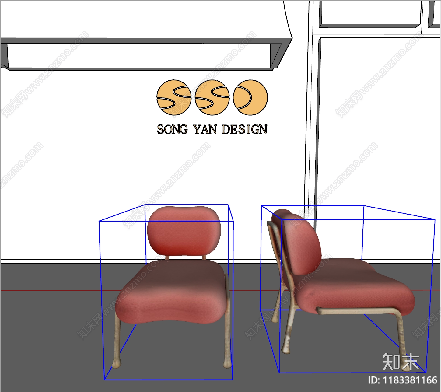 现代意式单人沙发SU模型下载【ID:1183381166】