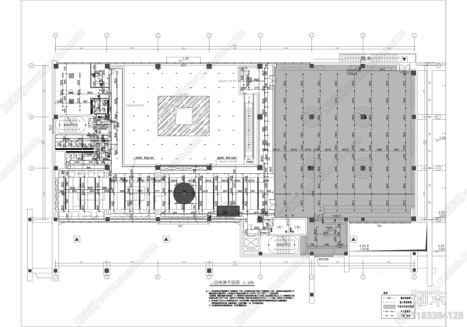 给排水图cad施工图下载【ID:1183384128】