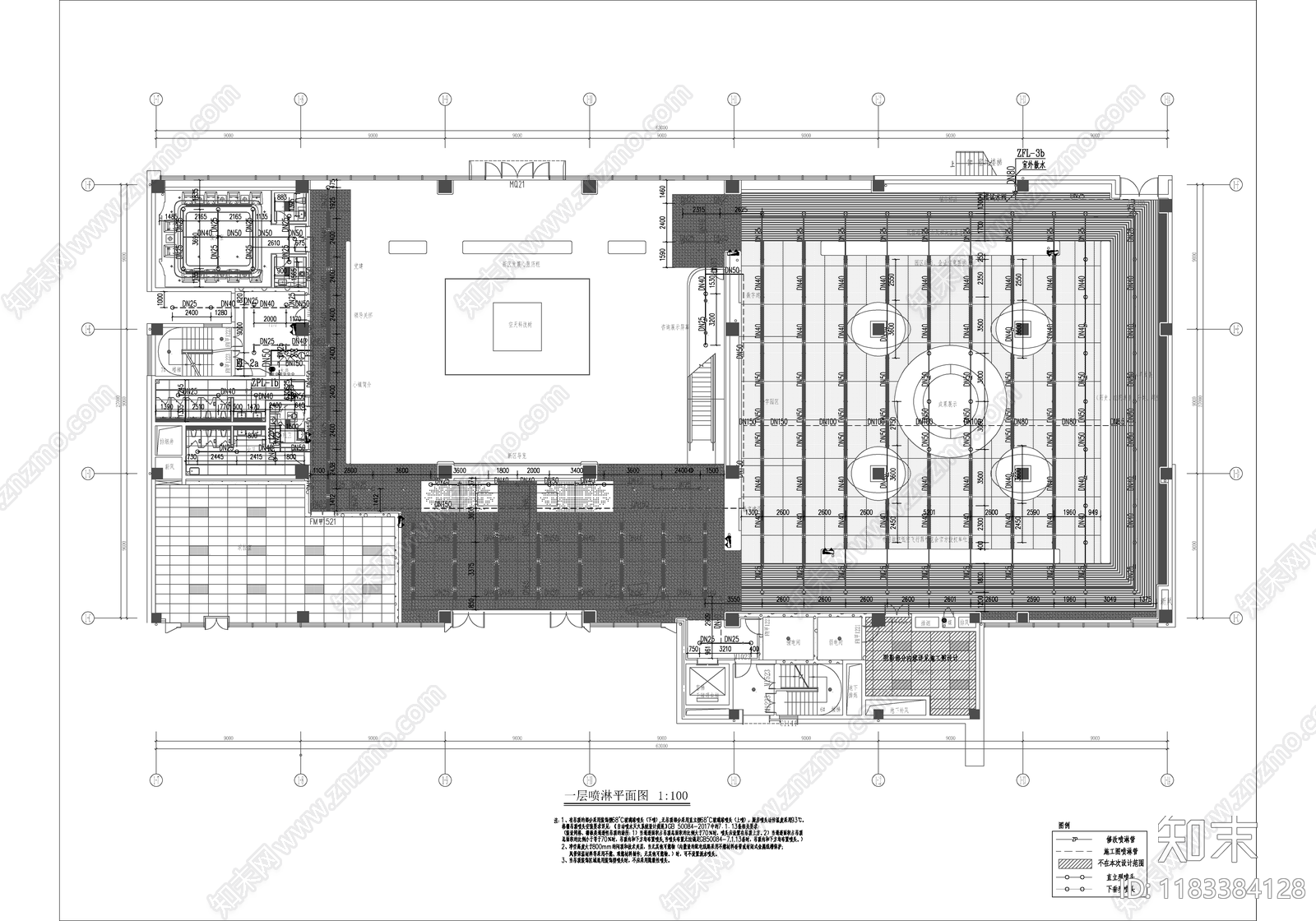 给排水图cad施工图下载【ID:1183384128】