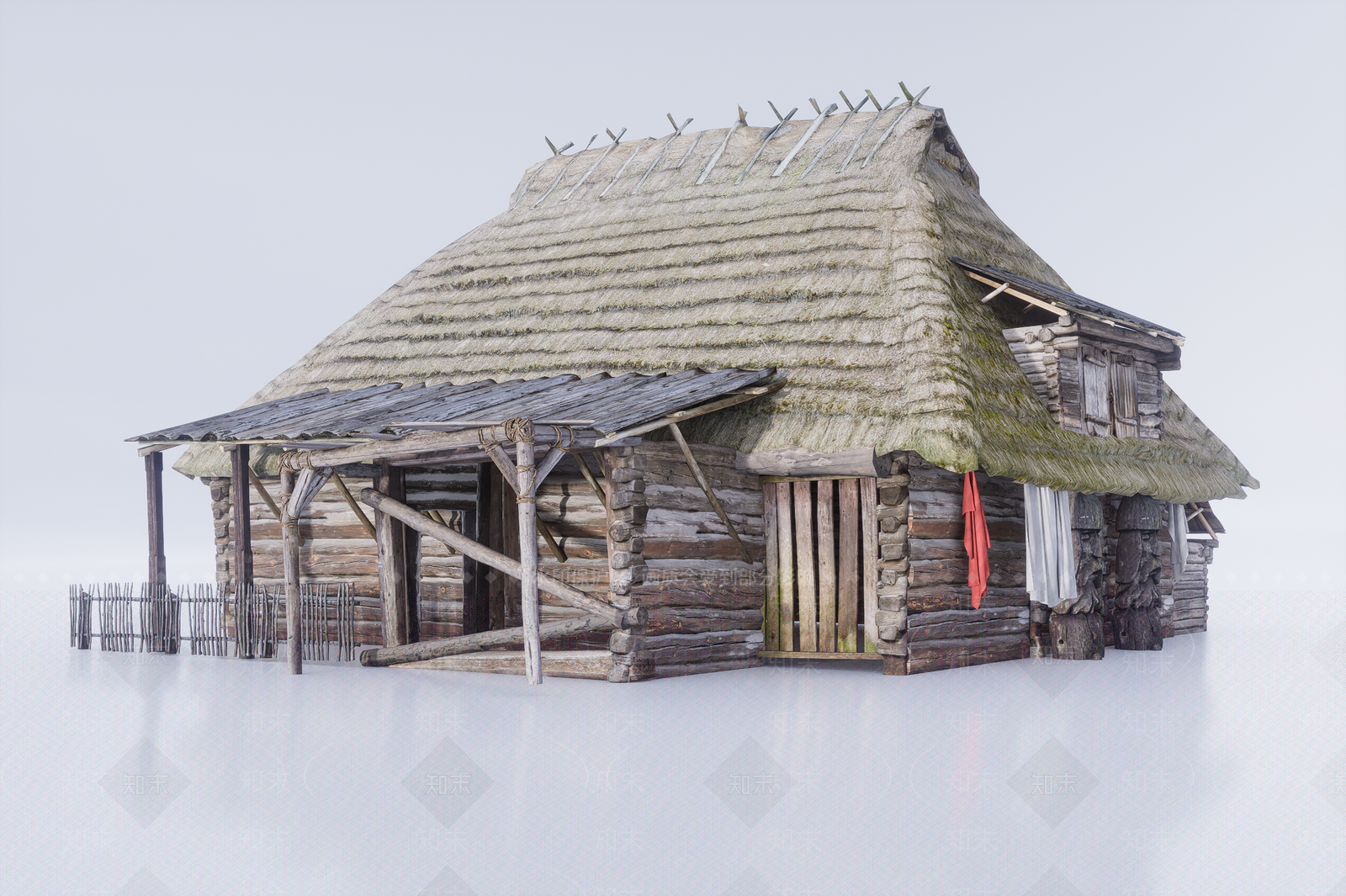 中式古建3D模型下载【ID:1183385599】