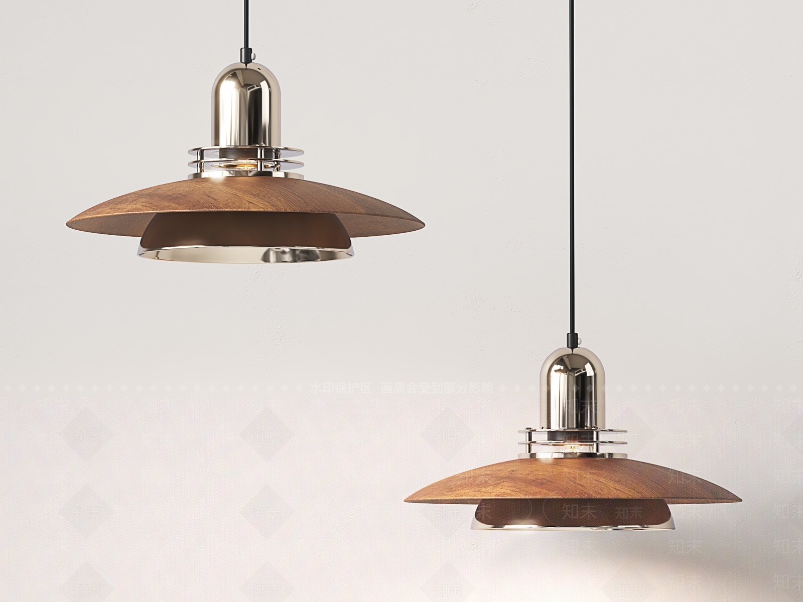 复古中古吊灯SU模型下载【ID:1183467817】