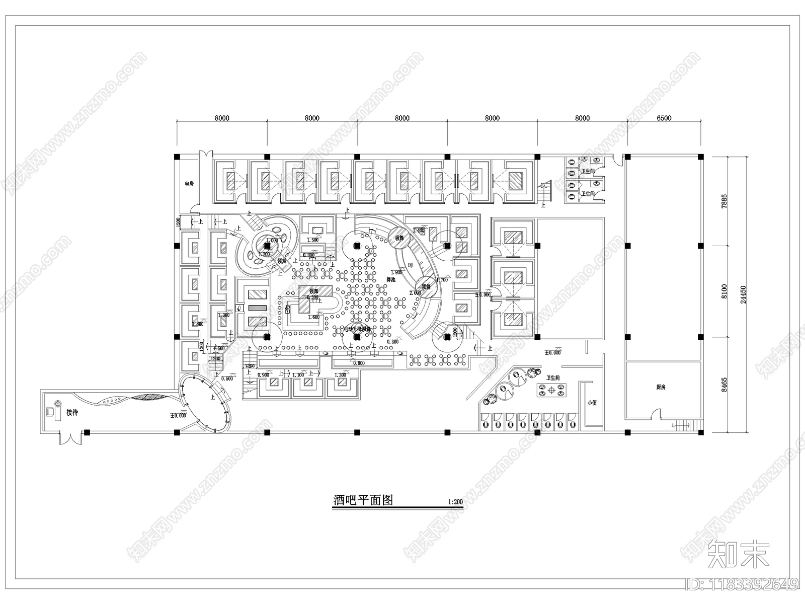 现代KTVcad施工图下载【ID:1183392649】