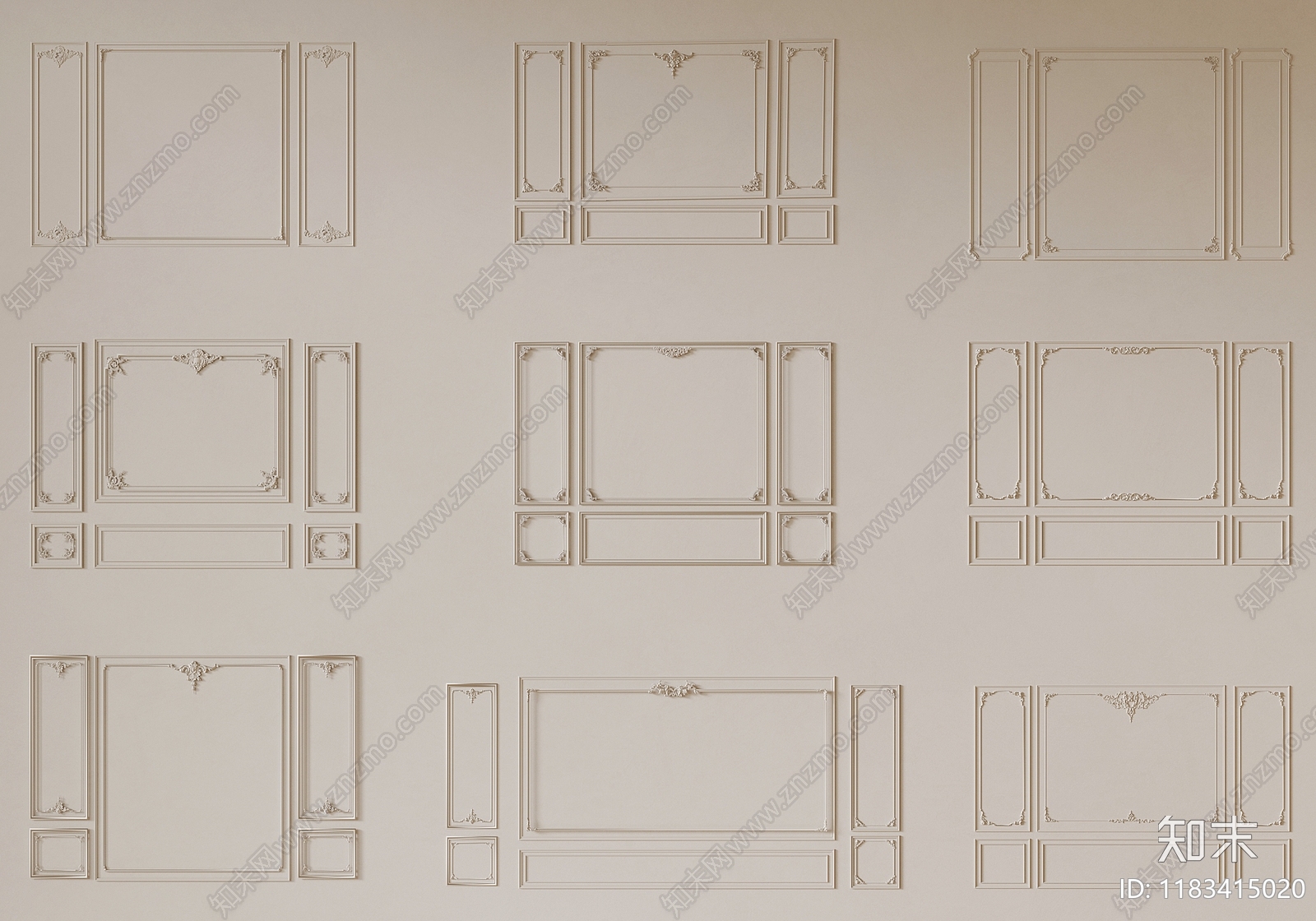 现代线条3D模型下载【ID:1183415020】