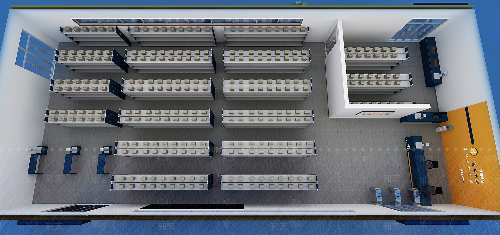 现代其他商业空间3D模型下载【ID:1183420468】