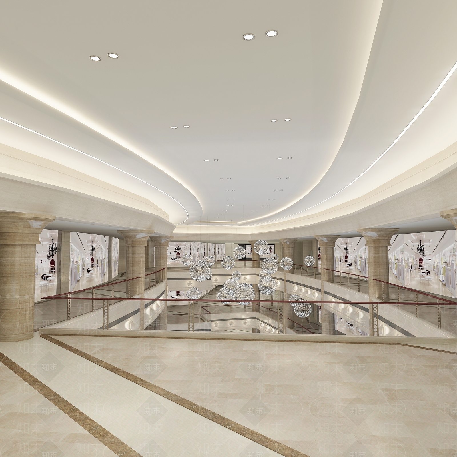 现代商场3D模型下载【ID:1183421945】