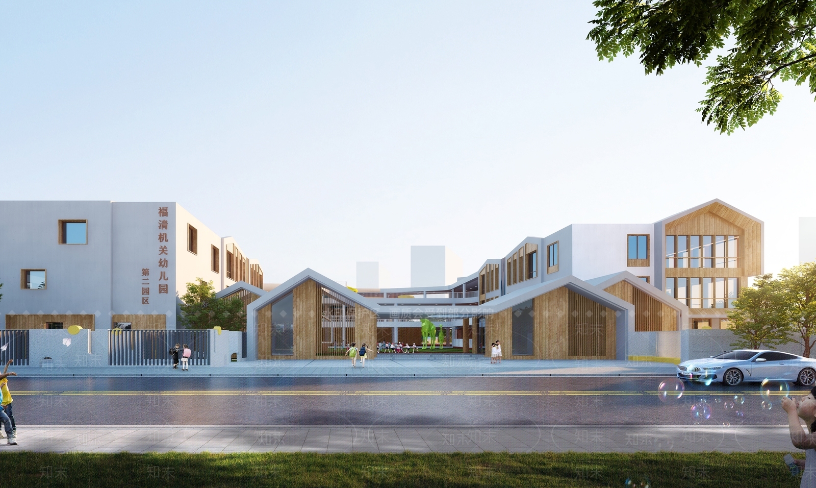 现代原木幼儿园SU模型下载【ID:1183439756】