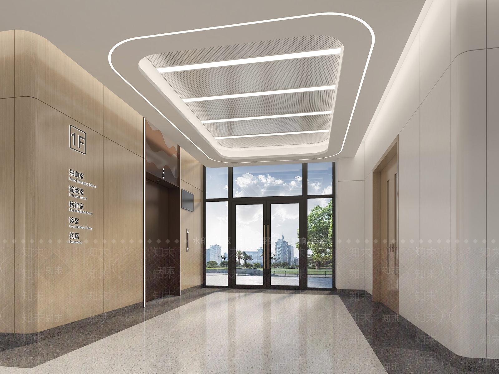 现代医院3D模型下载【ID:1183447996】