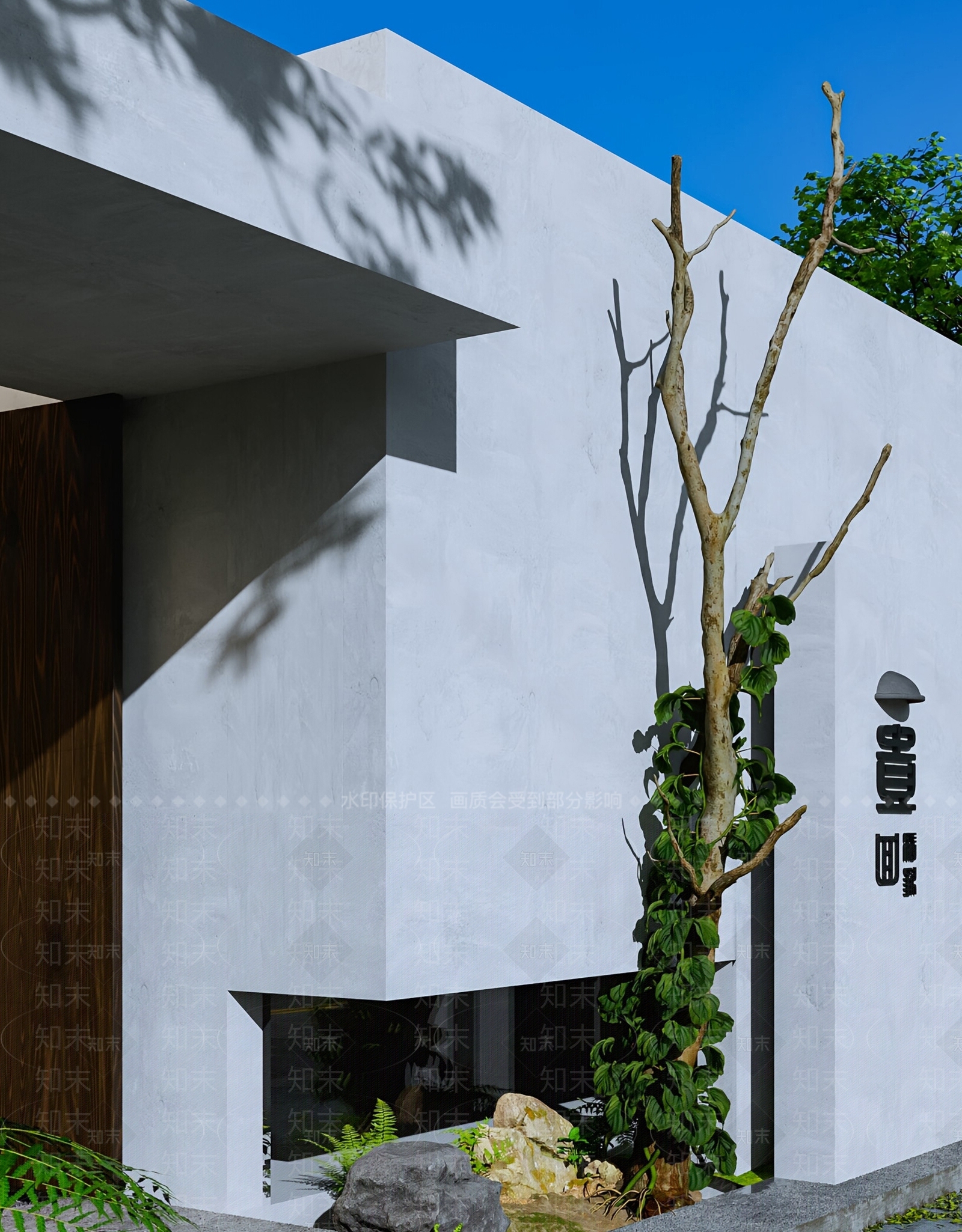 现代乡村庭院SU模型下载【ID:1183449486】