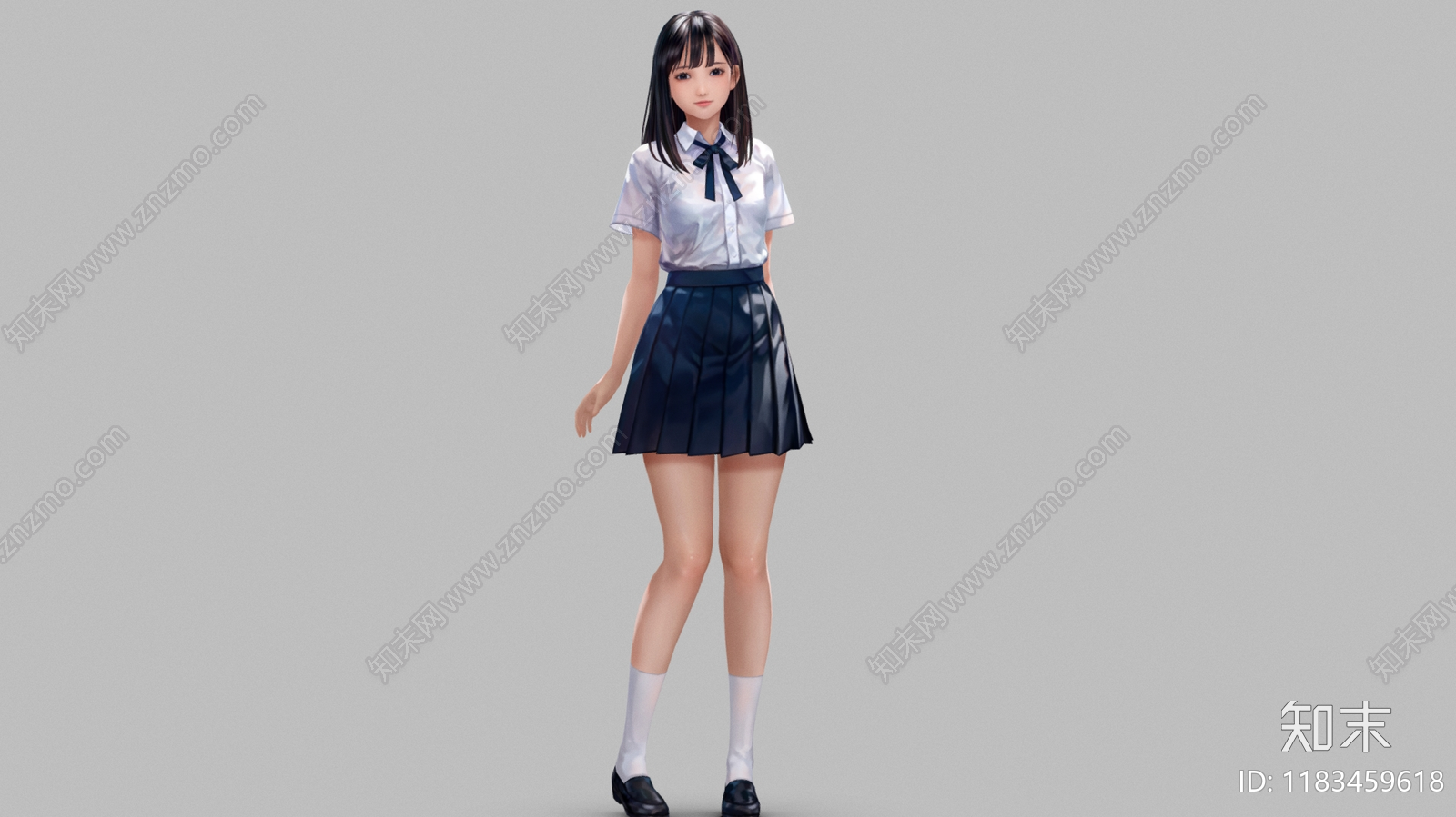 女人3D模型下载【ID:1183459618】