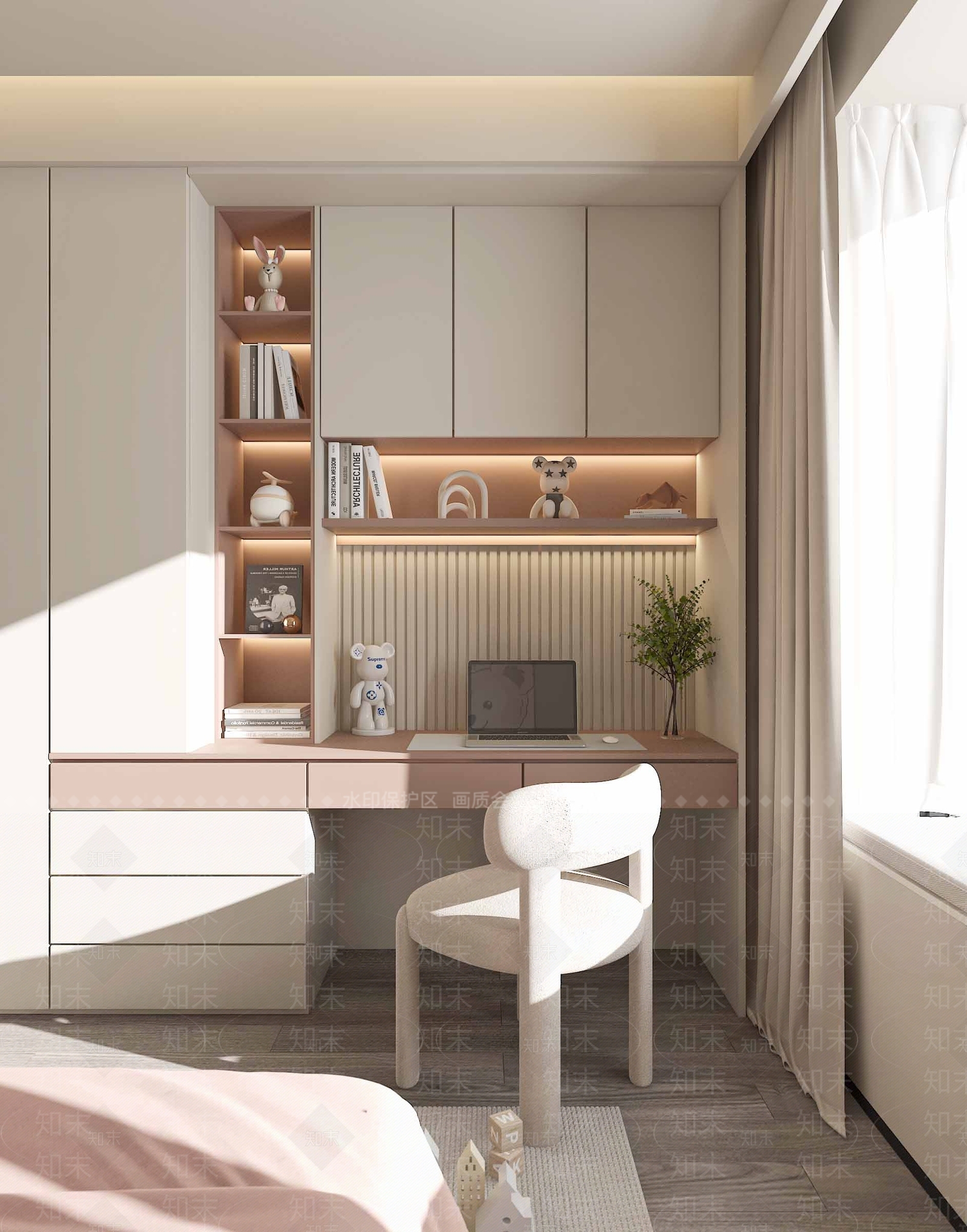 现代家居卧室3D模型下载【ID:1183461908】
