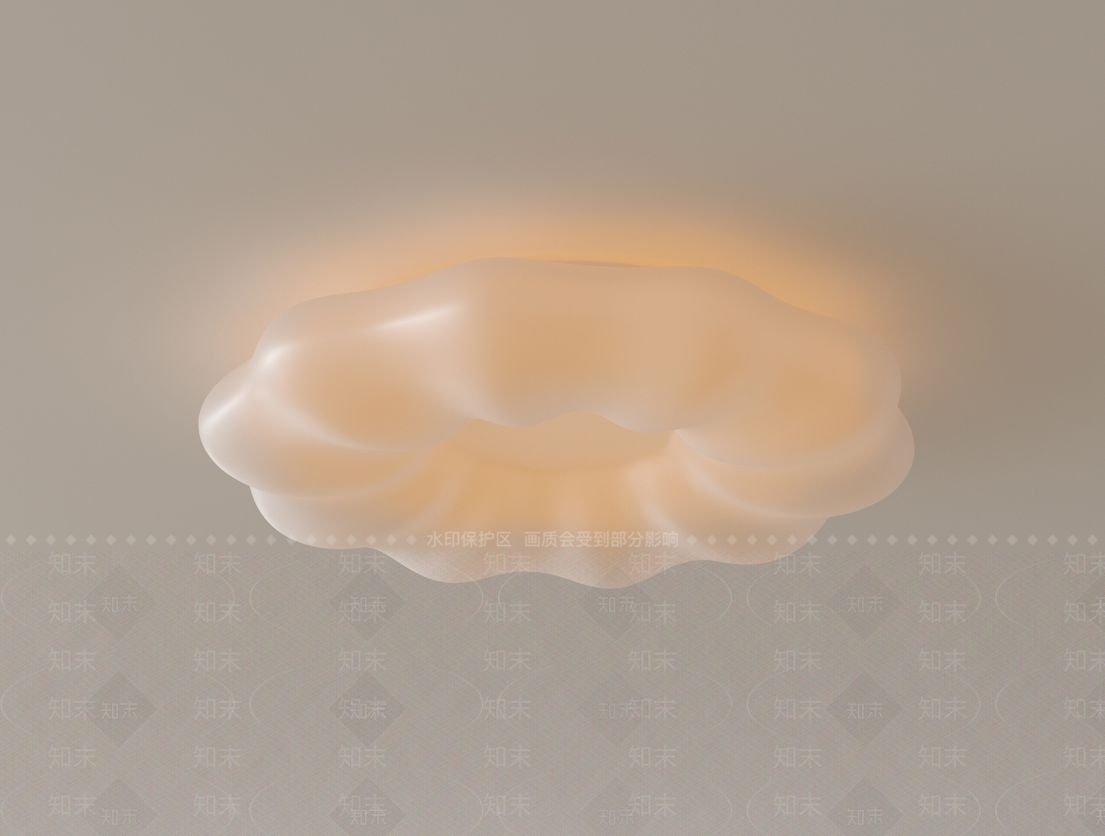 现代极简吸顶灯3D模型下载【ID:1183461855】