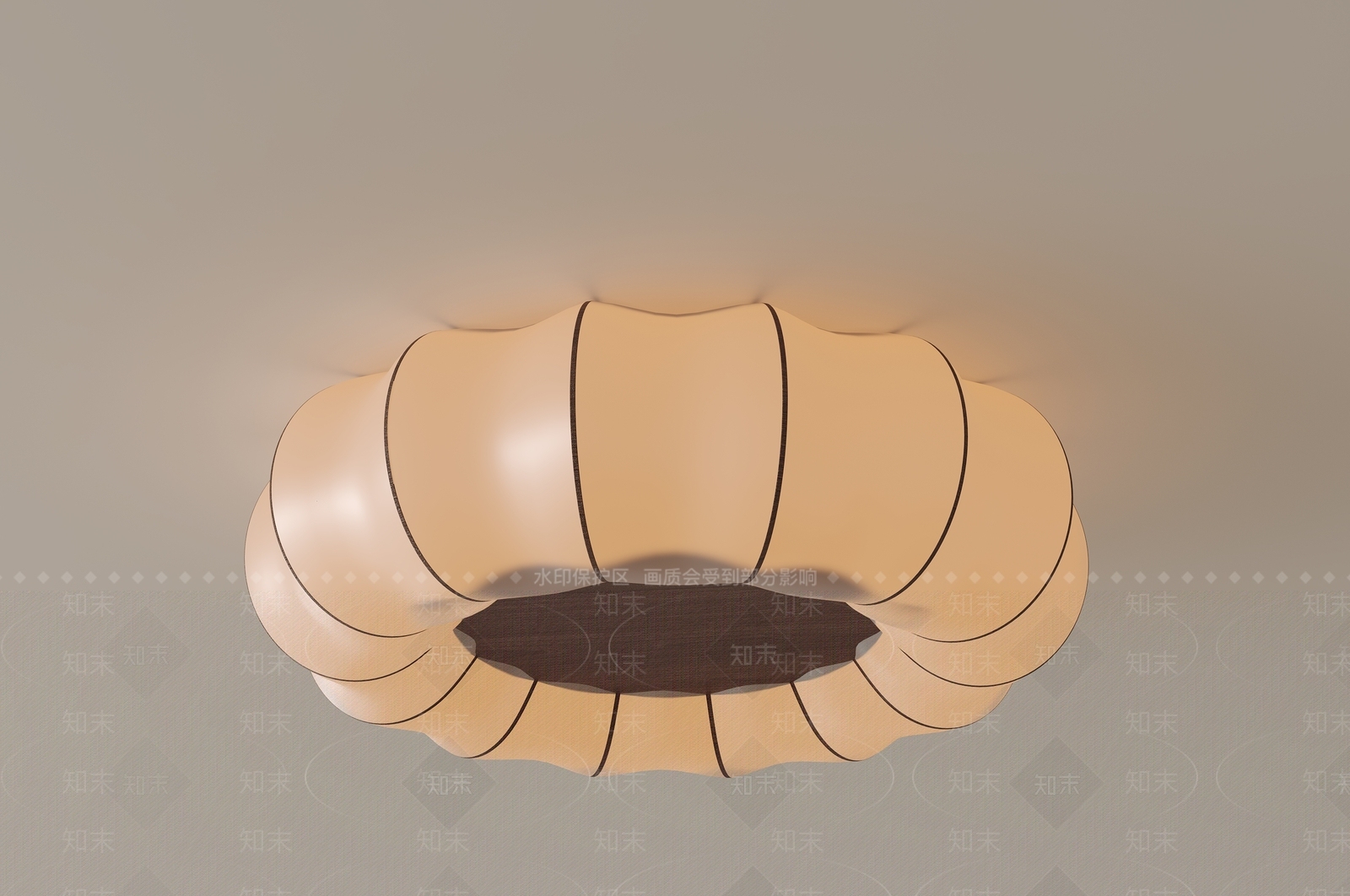 现代极简吸顶灯3D模型下载【ID:1183462017】
