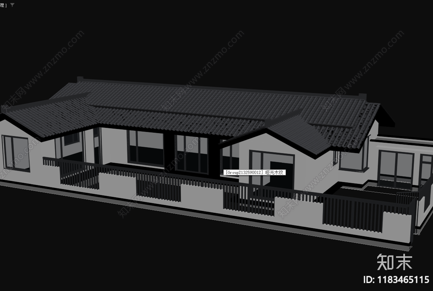 中式其他住宅外观3D模型下载【ID:1183465115】