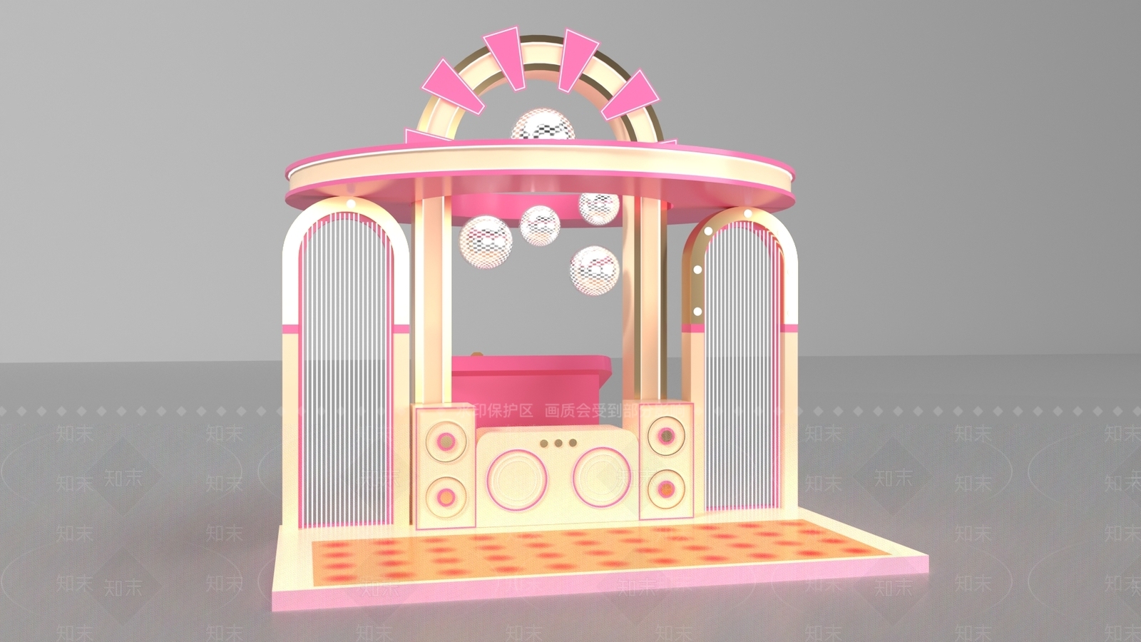 现代美陈3D模型下载【ID:1183465834】