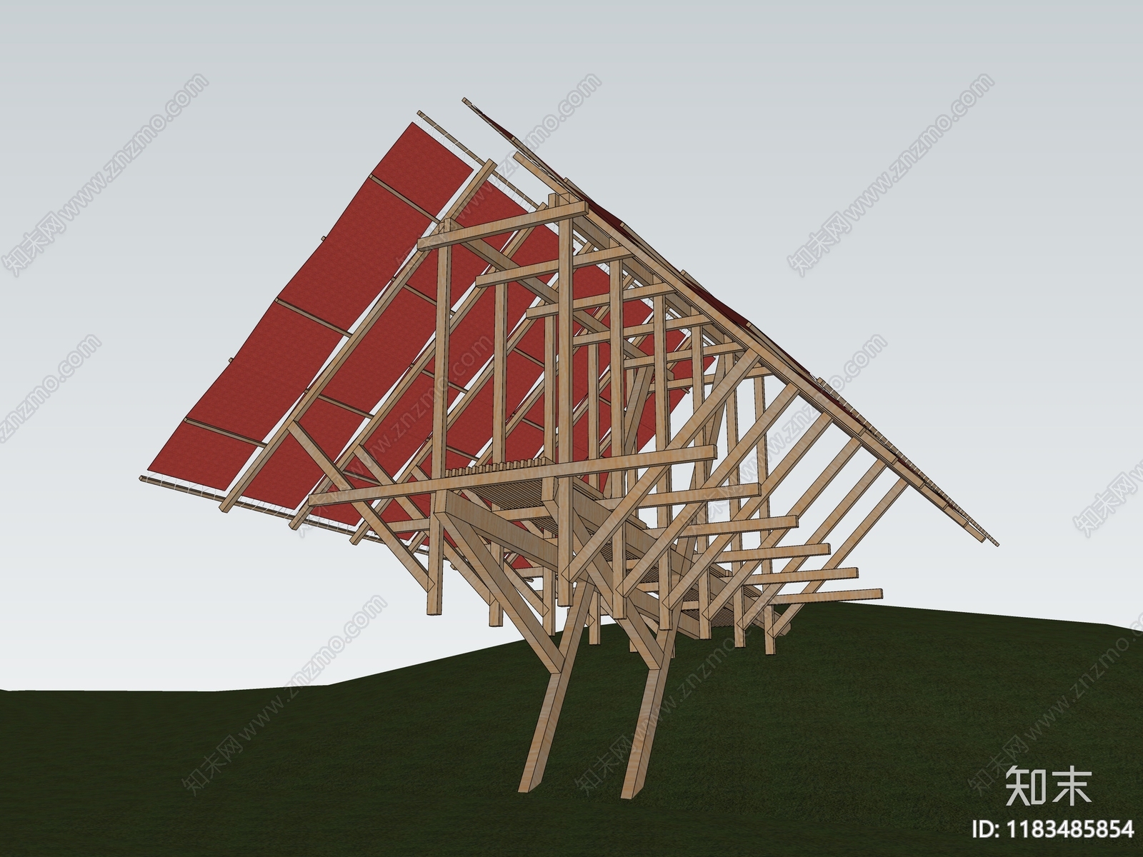 现代其他景观小建筑SU模型下载【ID:1183485854】