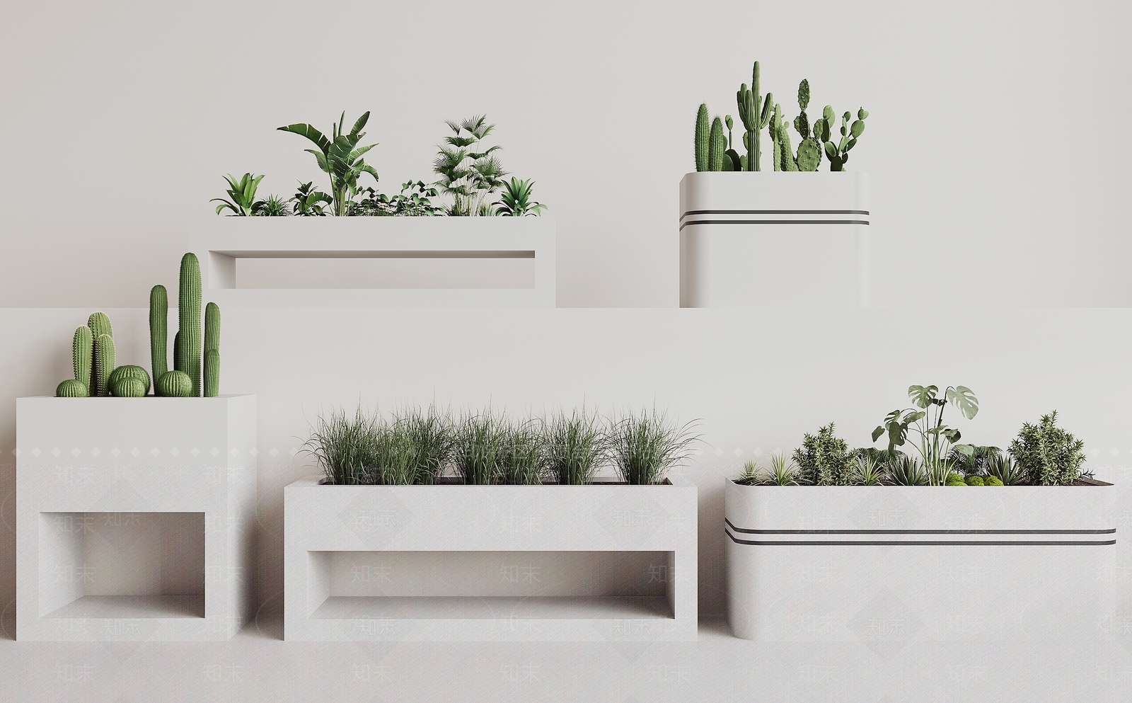 植物组合SU模型下载【ID:1183489983】