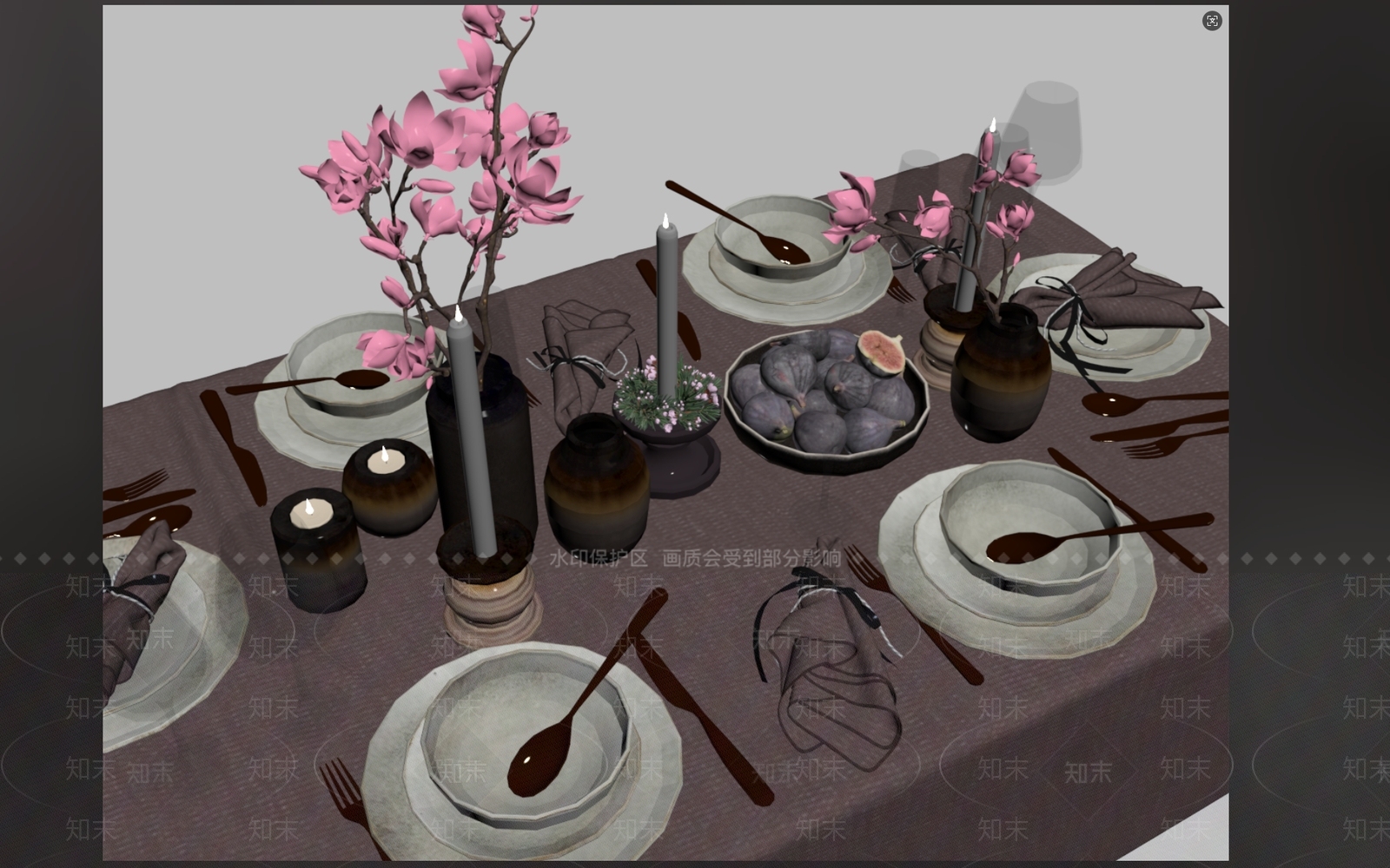 餐具SU模型下载【ID:1183492695】