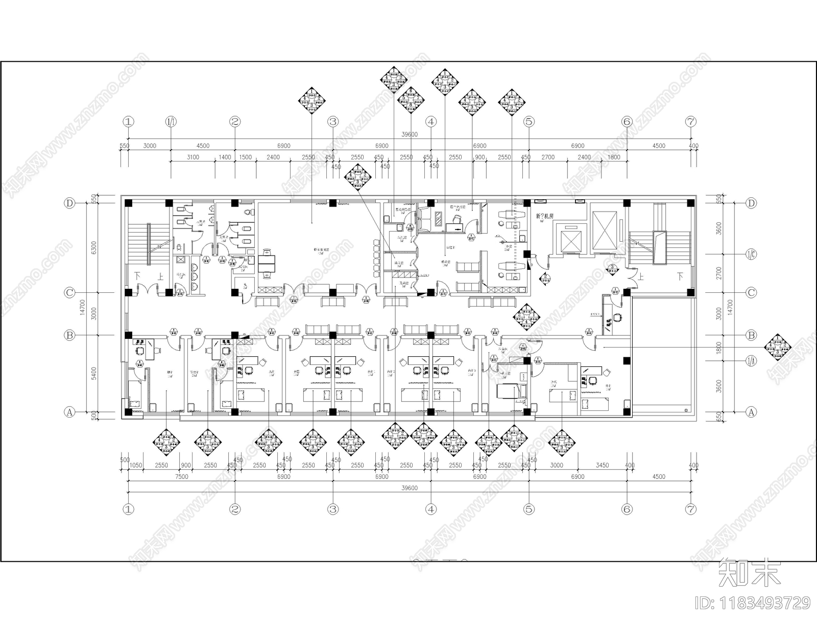 现代医院cad施工图下载【ID:1183493729】