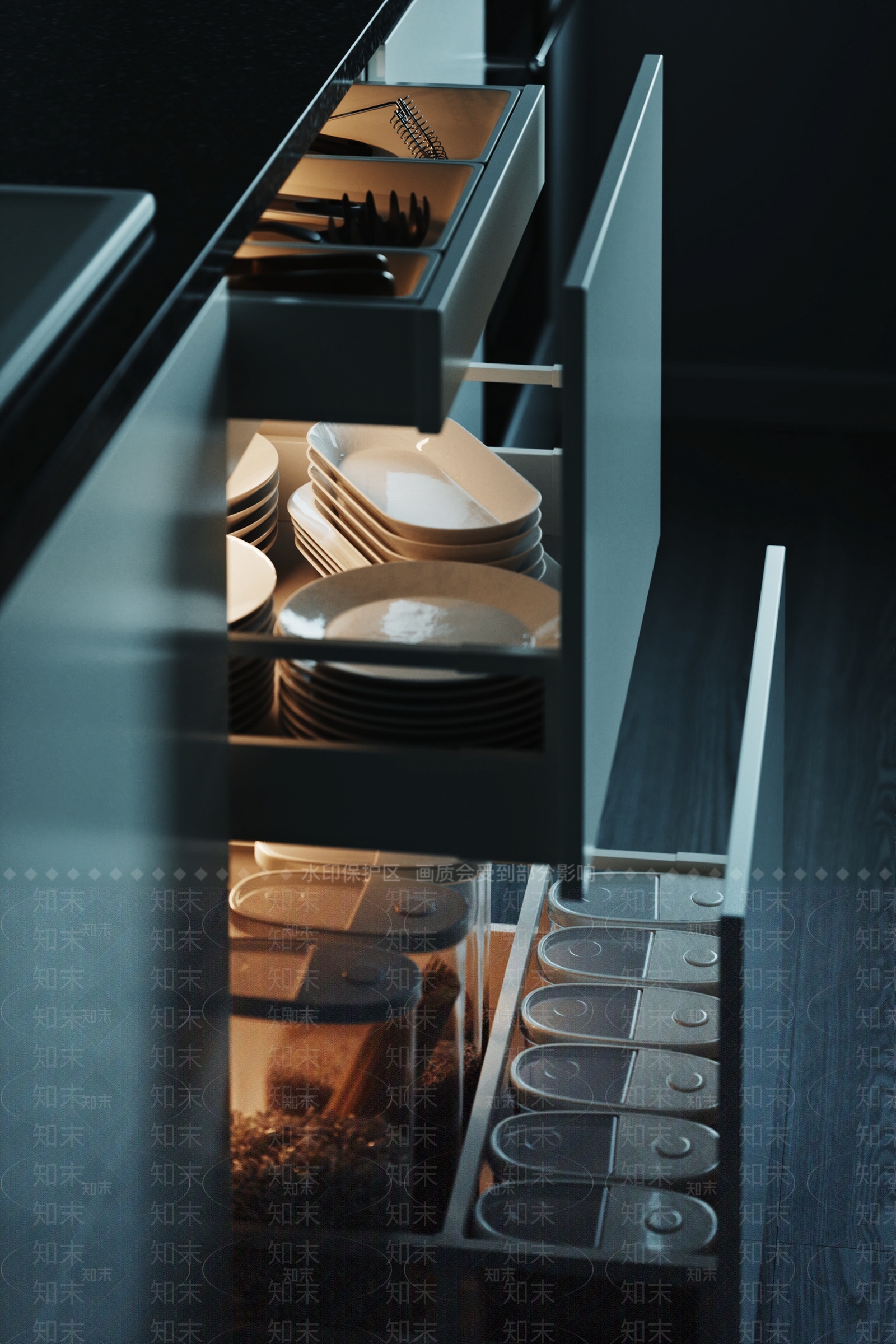 现代橱柜3D模型下载【ID:1183506172】