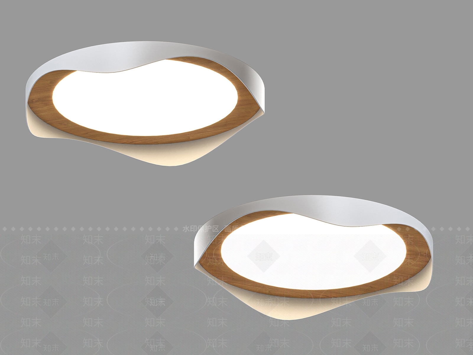 现代灯具组合3D模型下载【ID:1183507275】