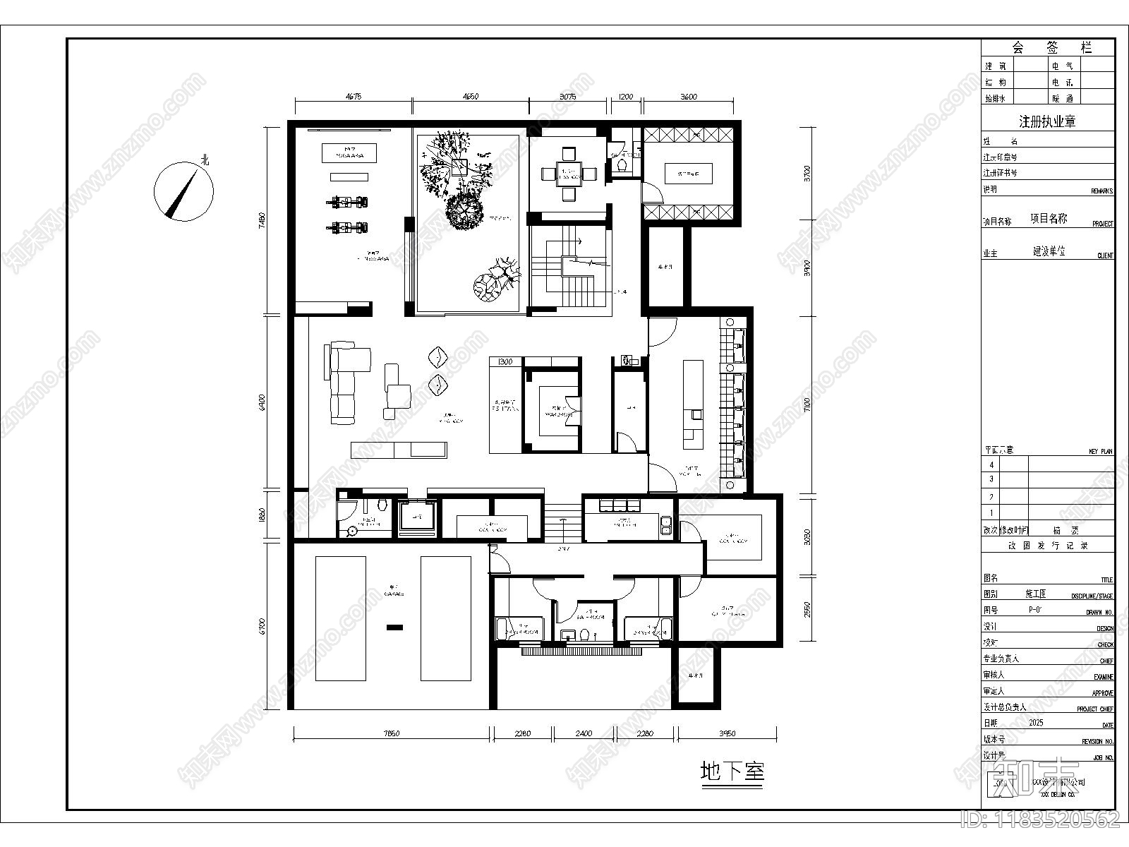 建筑平面图cad施工图下载【ID:1183520562】