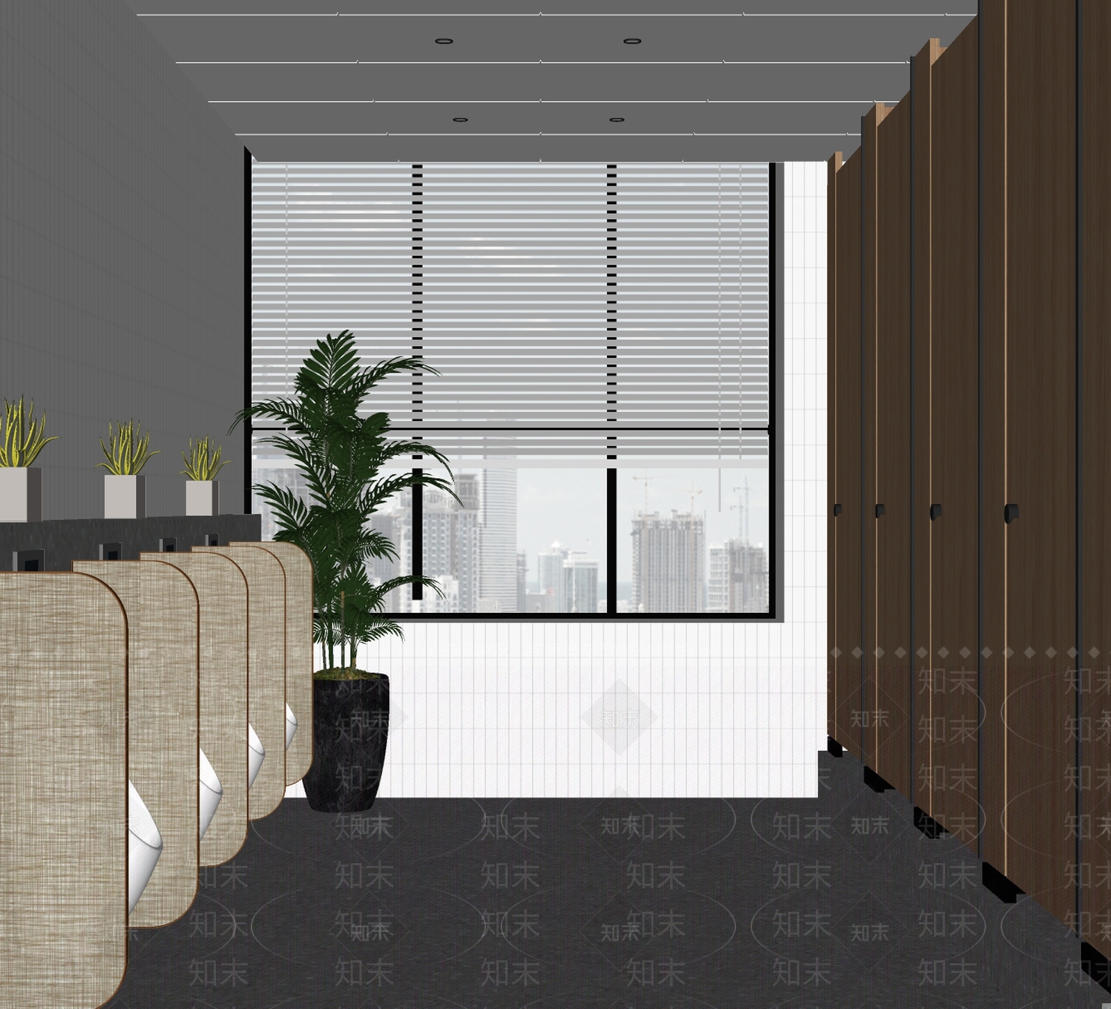 现代公共卫生间SU模型下载【ID:1183522653】