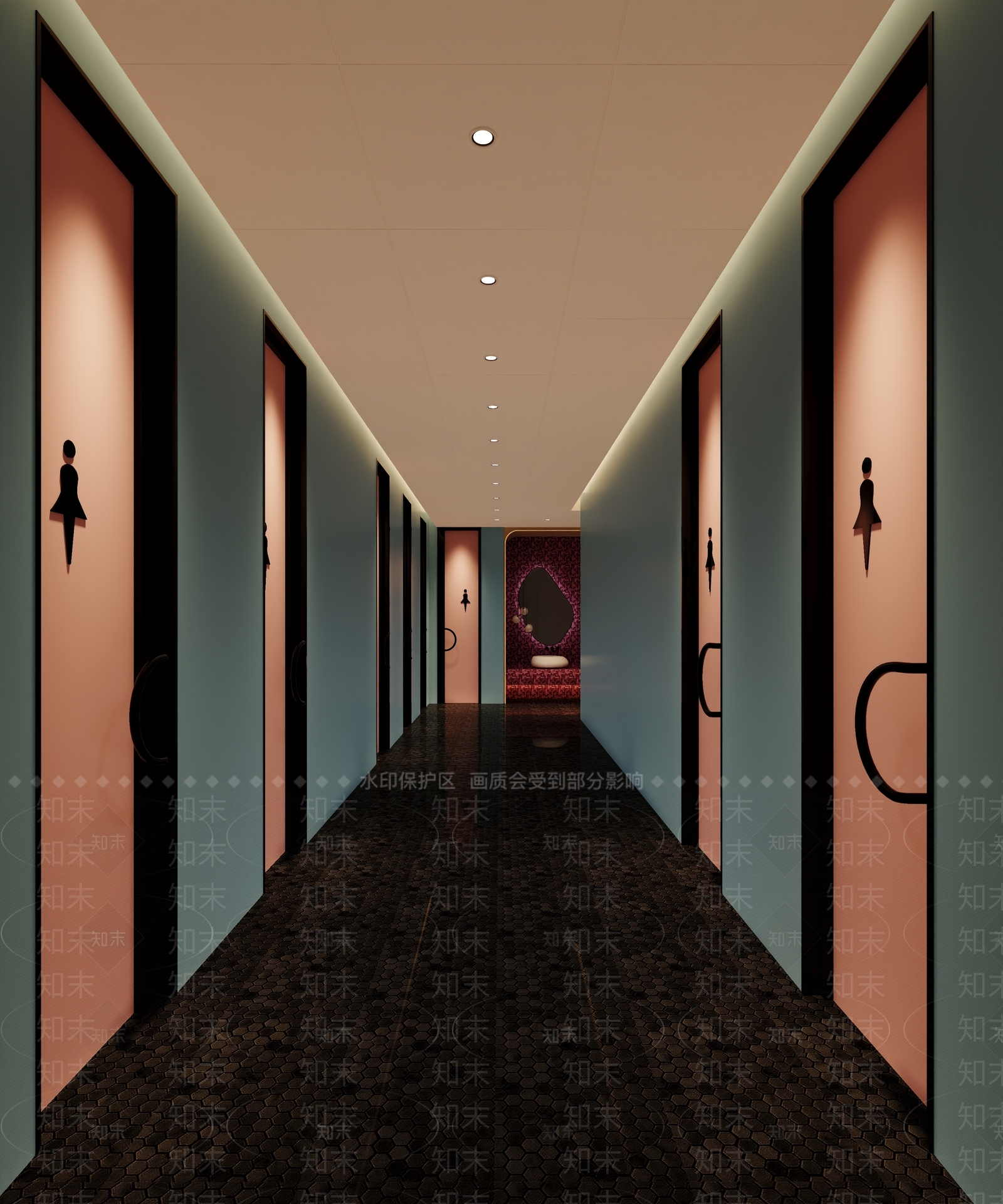现代公共卫生间SU模型下载【ID:1183524169】