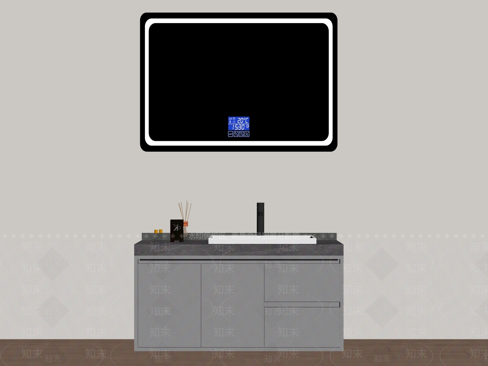 浴室柜SU模型下载【ID:1183524932】