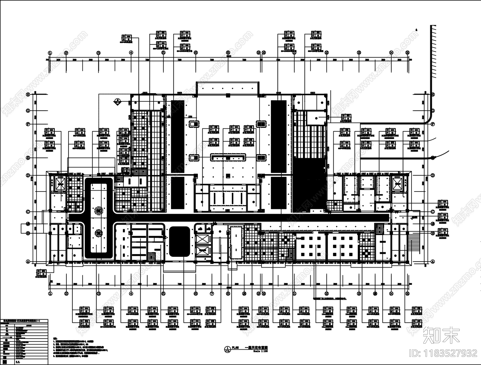 现代新中式医院cad施工图下载【ID:1183527932】