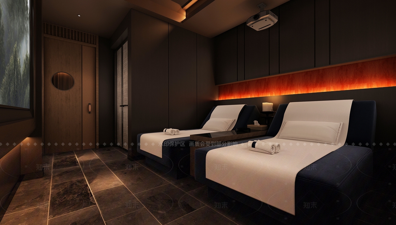 现代足浴店3D模型下载【ID:1183530711】