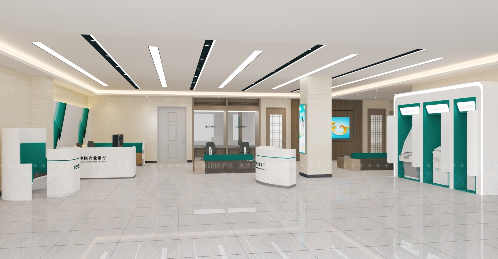 现代银行3D模型下载【ID:1183531828】