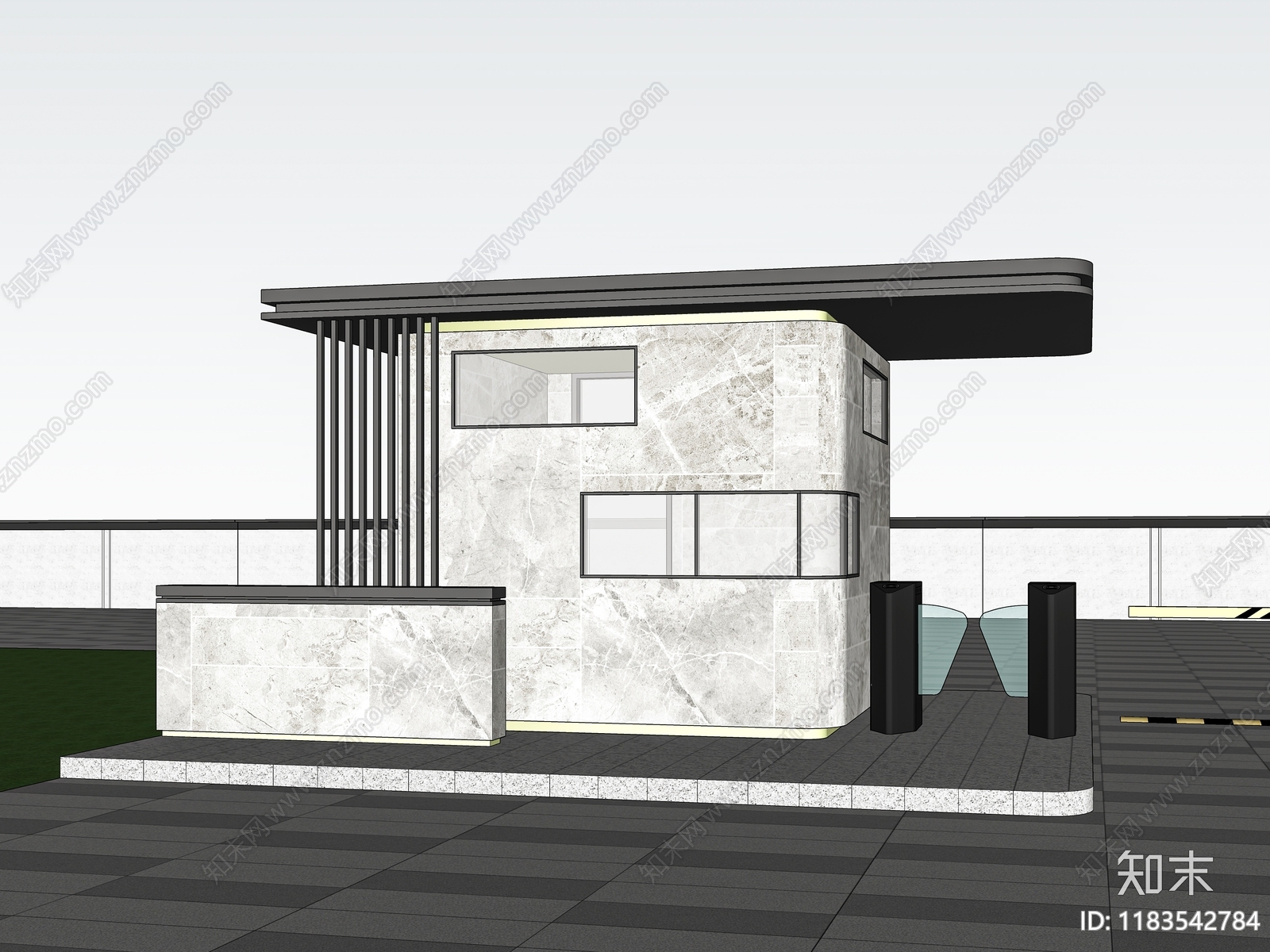 现代小公建SU模型下载【ID:1183542784】