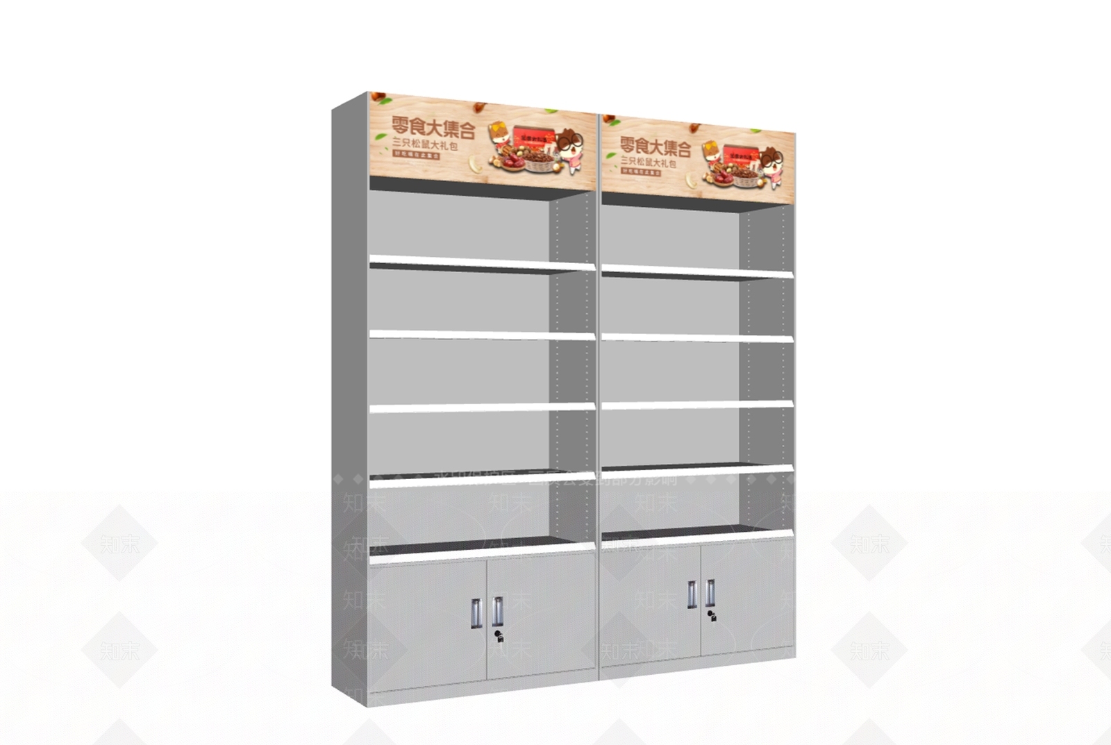 现代文件柜SU模型下载【ID:1183557637】