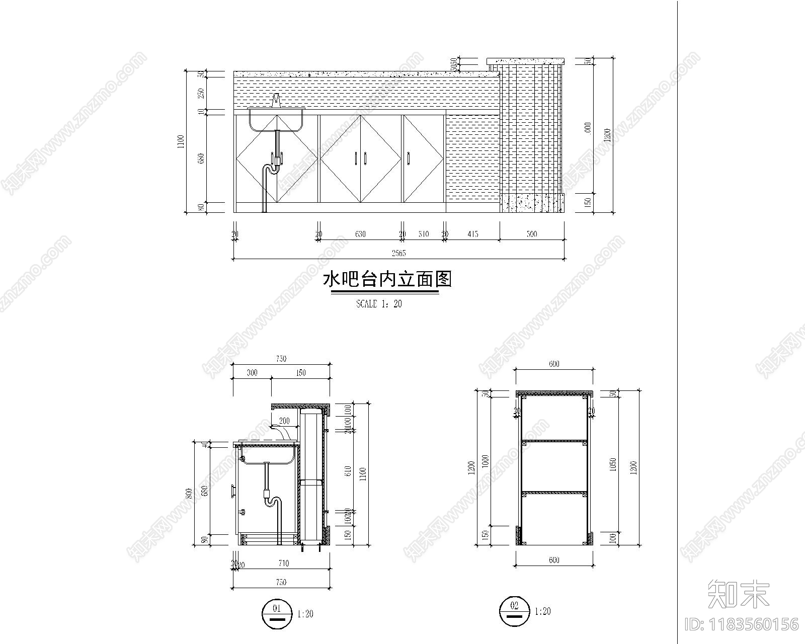 现代综合家具图库cad施工图下载【ID:1183560156】