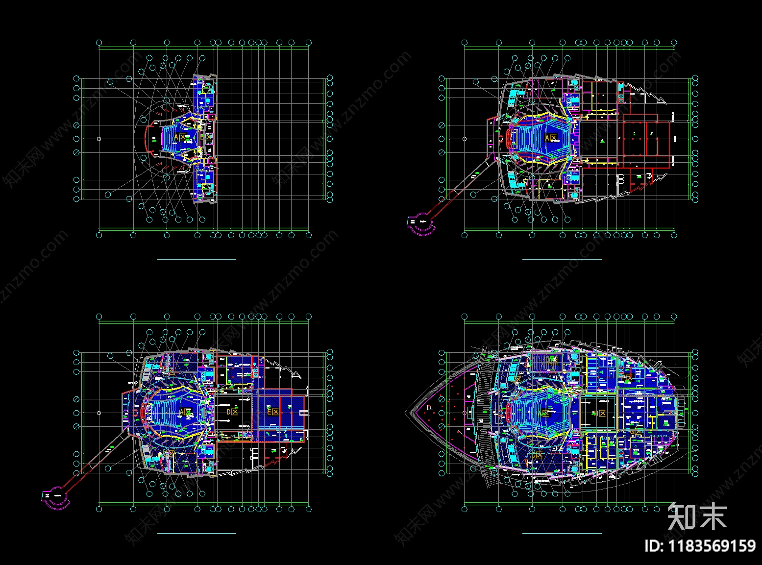 现代其他文化建筑cad施工图下载【ID:1183569159】