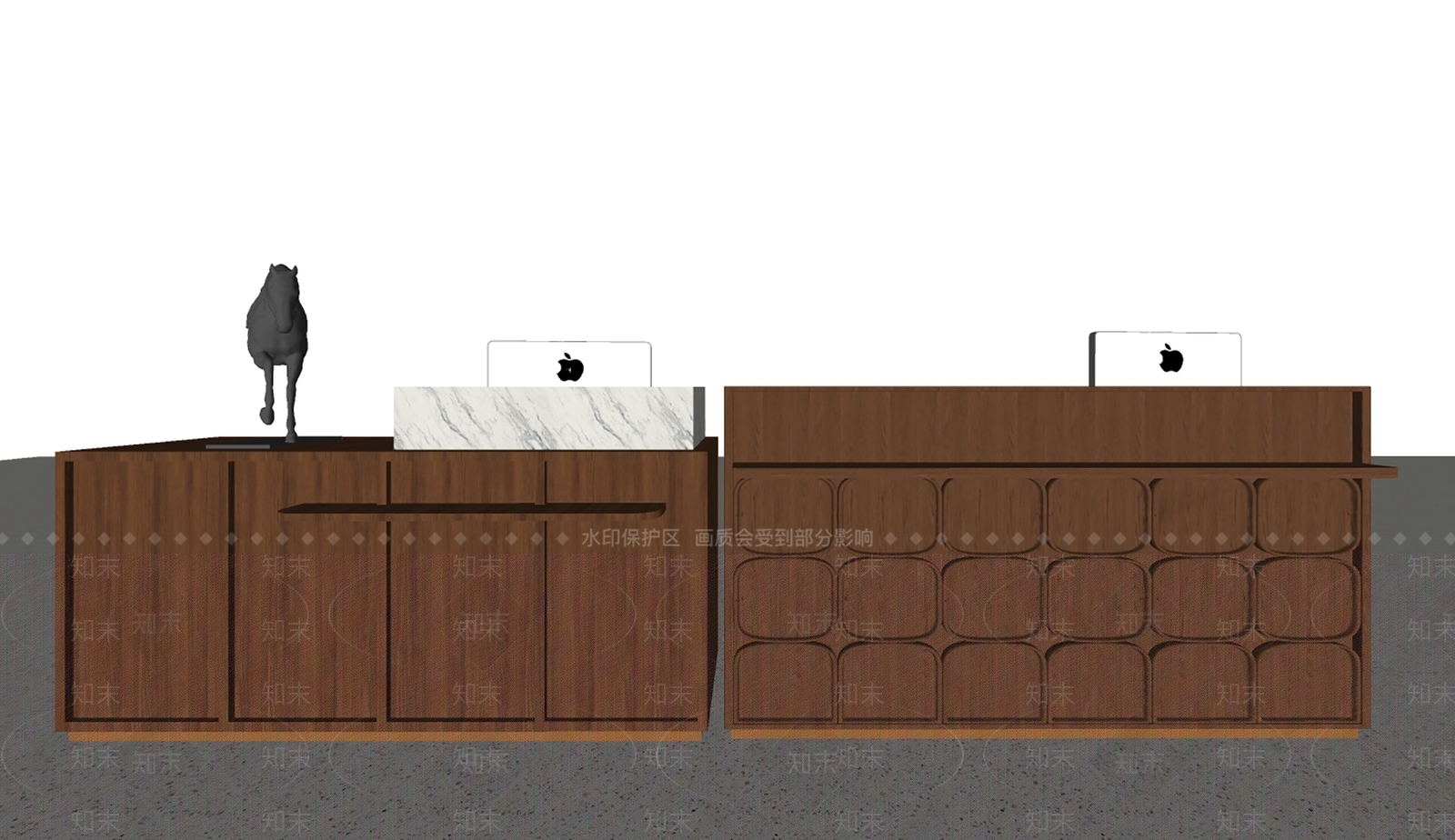 现代收银台SU模型下载【ID:1183850321】