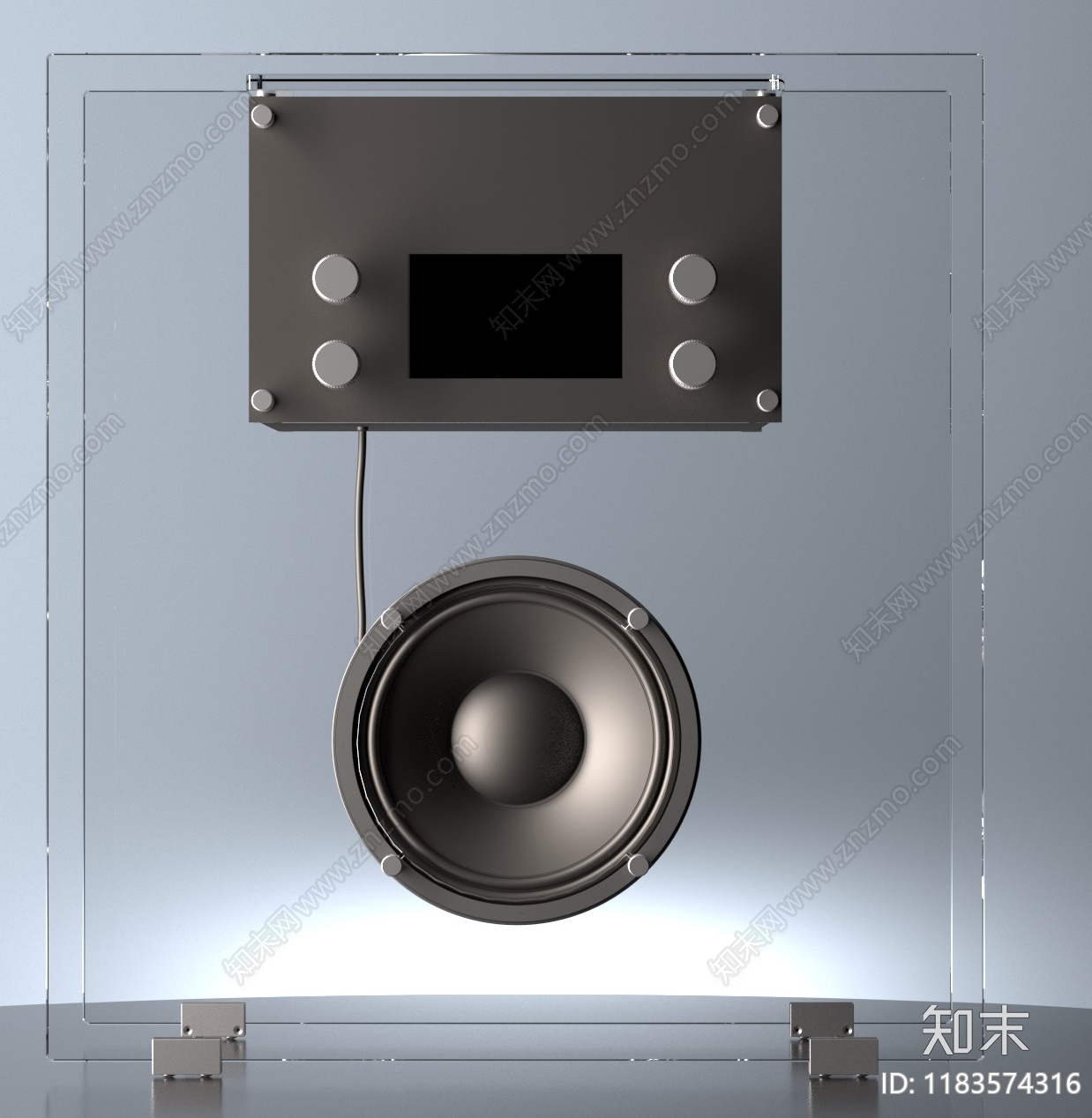 现代水晶收音机3D模型下载【ID:1183574316】